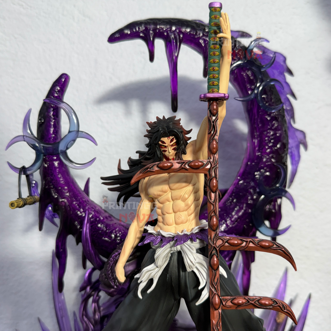 Demon Slayer Kokushibo Upper Moon One LED Action Figure (50 CM) – Premium Collector's Edition