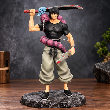 Jujutsu Kaisen Toji Fushiguro Action Figure (21cm) – Sorcerer Killer Anime Collectible Statue with Weapons & Cursed Spirit