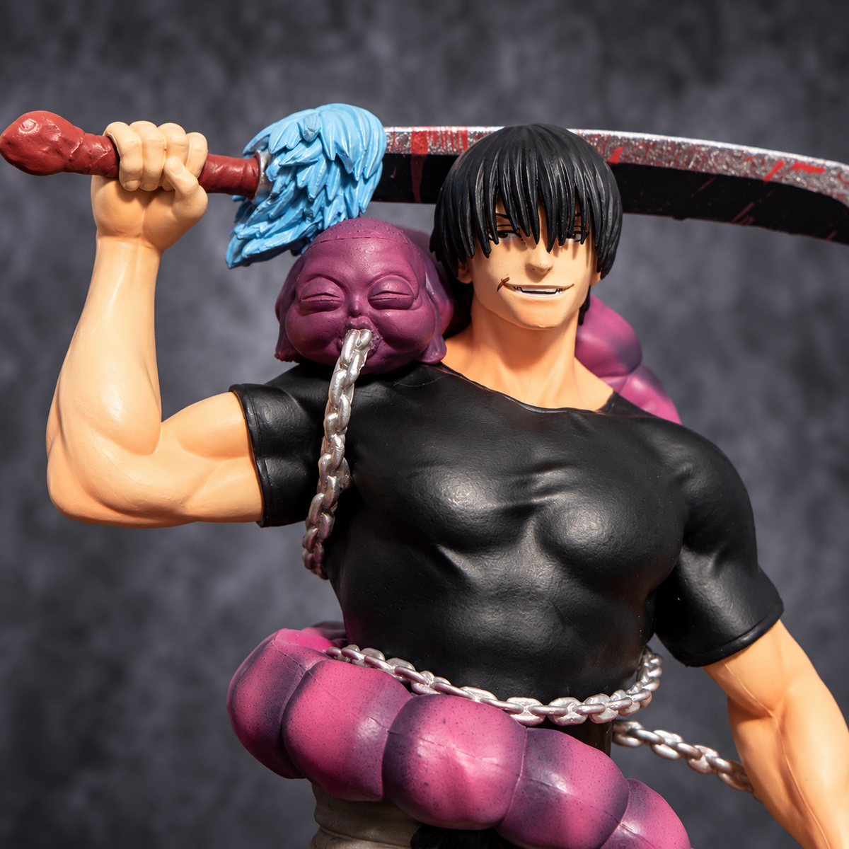 Jujutsu Kaisen Toji Fushiguro Action Figure (21cm) – Sorcerer Killer Anime Collectible Statue with Weapons & Cursed Spirit