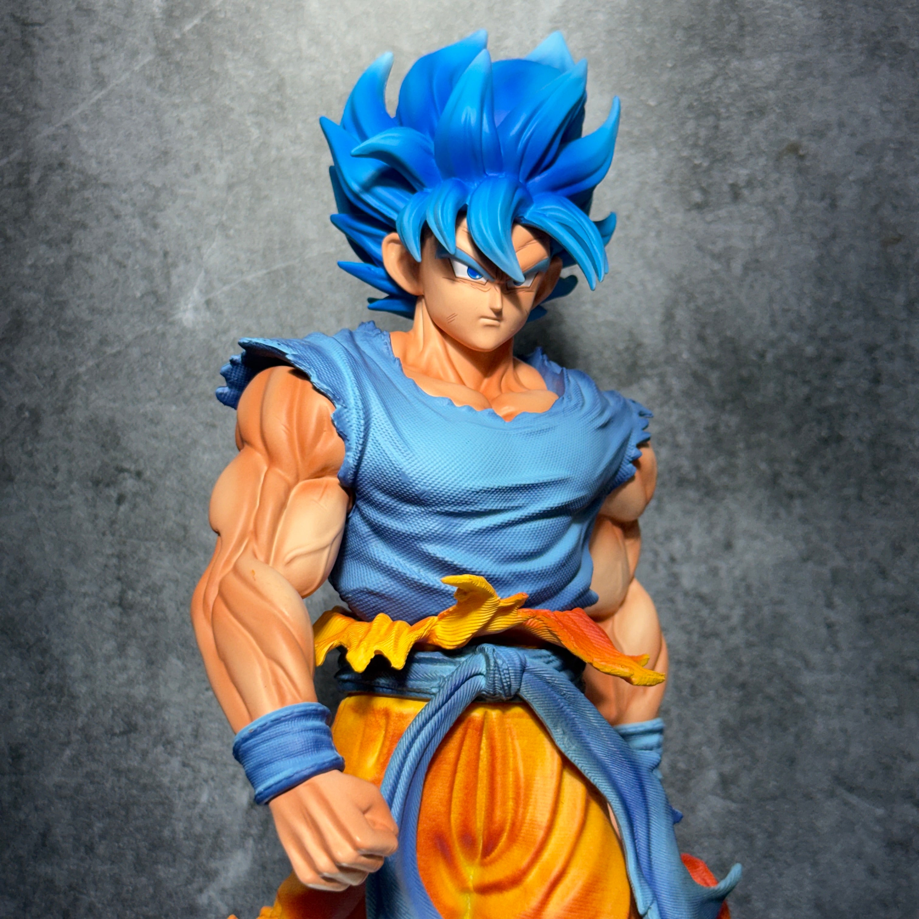 Premium Dragon Ball Goku Super Saiyan Full LED Base & Interchangeable SSG 2 Blue, Red Head || DRAGON BALL Z