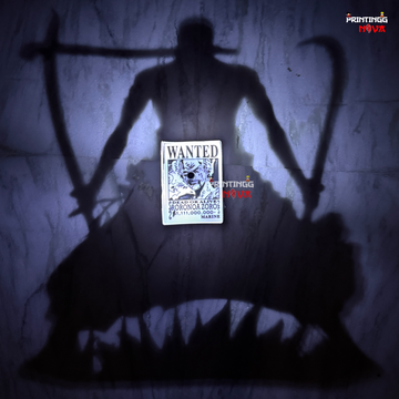 Zoro "King of Hell" Shadow Limited Edition Wall Lamp || One Piece Zoro Night Light || ONE PIECE