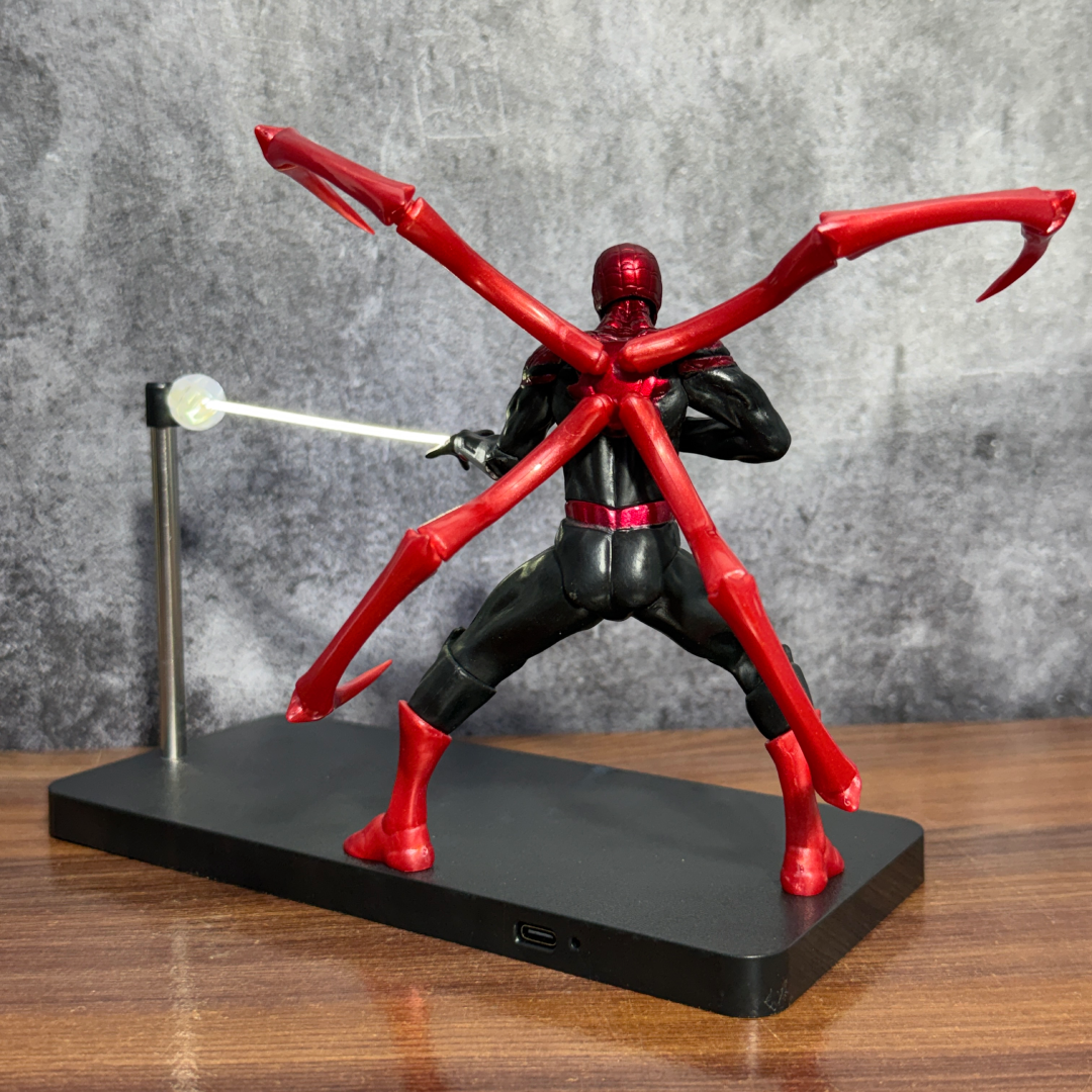 Epic SPIDER-MANN Magnetic Levitating LED Night Light & Desk Lamp Action Figure (RED) || MARVEL
