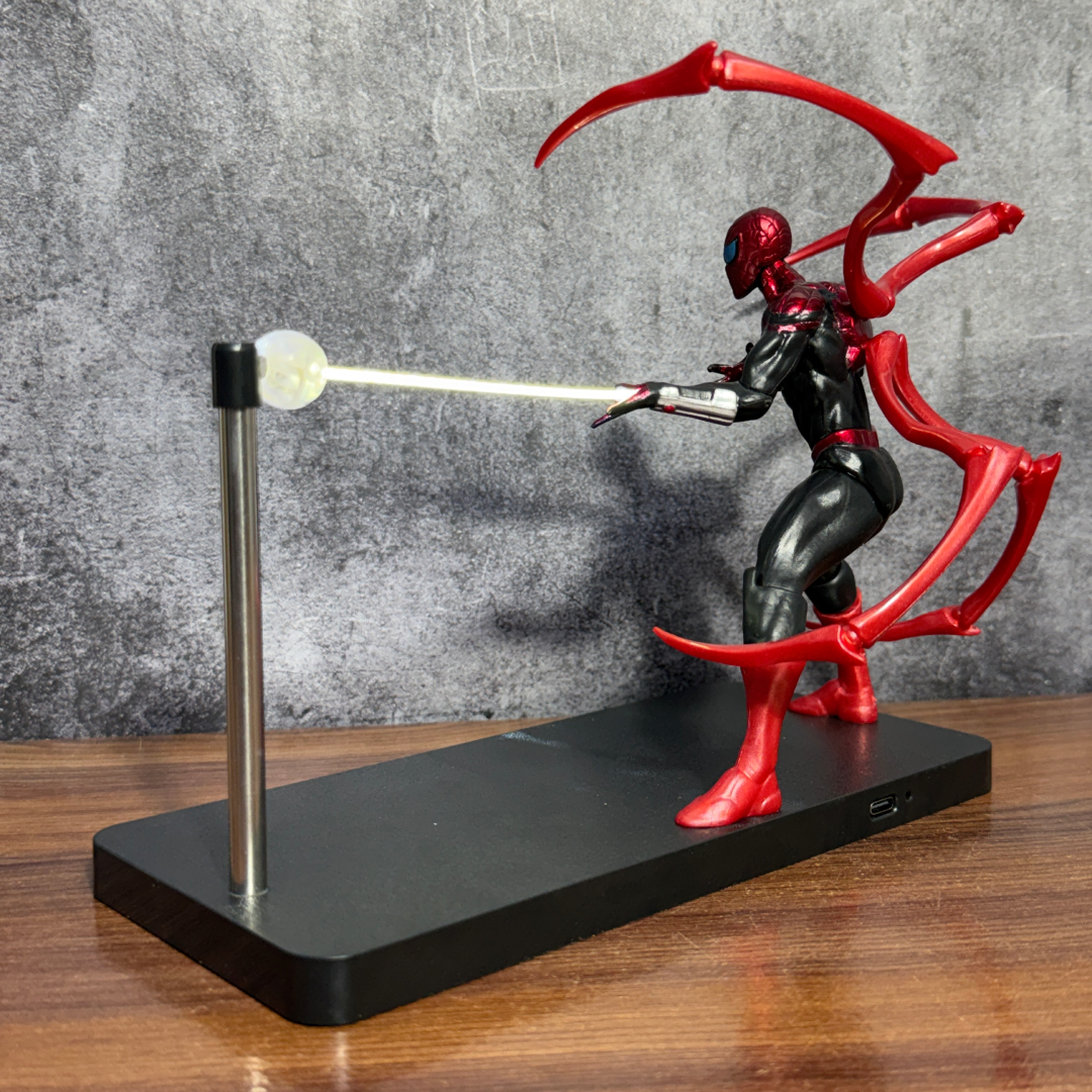 Epic SPIDER-MANN Magnetic Levitating LED Night Light & Desk Lamp Action Figure (RED) || MARVEL