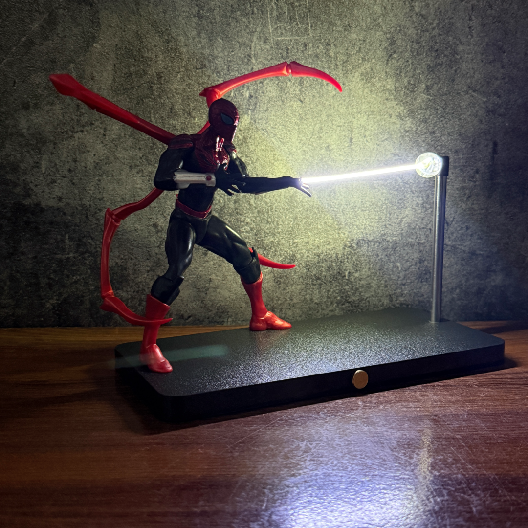 Epic SPIDER-MANN Magnetic Levitating LED Night Light & Desk Lamp Action Figure (RED) || MARVEL