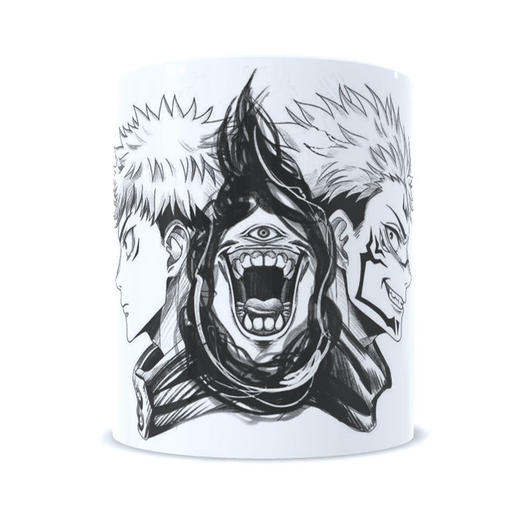 Sukuna x Yuji Itadori Jujutsu Kaisen Anime Printed Coffee Mug (300 ml) || JUJUTSU KAISEN #3