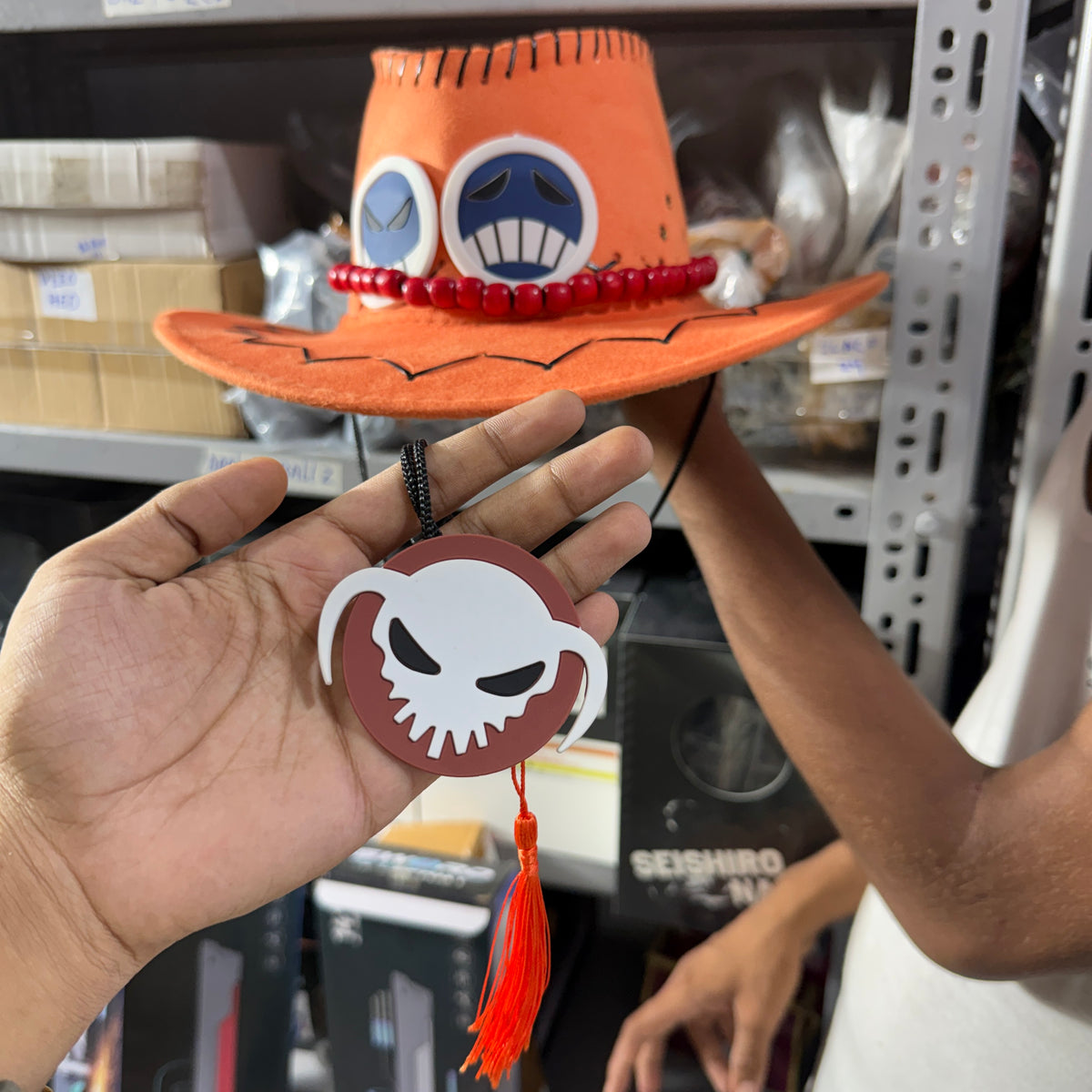 One Piece Ace Hat || Premium Anime Cosplay Accessory || ONE PIECE