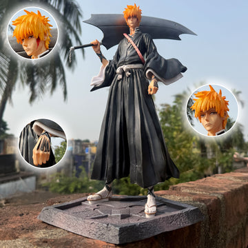 Bleach Ichigo Kurosaki Double Head PVC Anime Action figure [33 cm] || Bleach