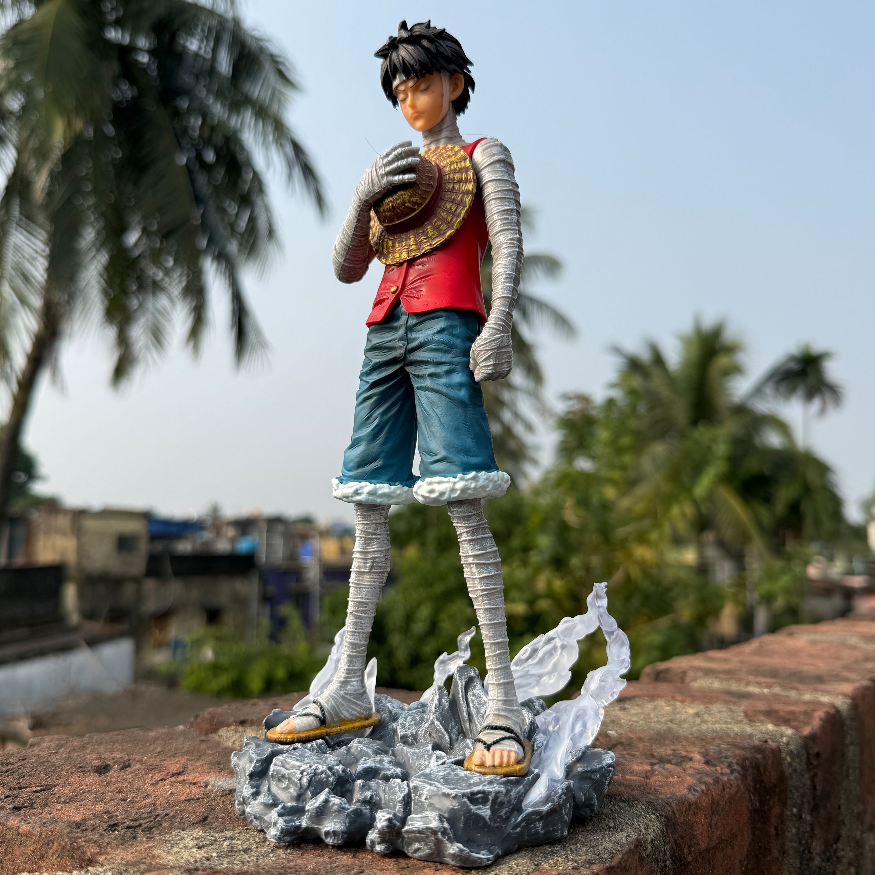 One Piece Monkey D. Luffy Post-Marineford Bandaged Version [27 CM] PVC Action figure || ONE PIECE