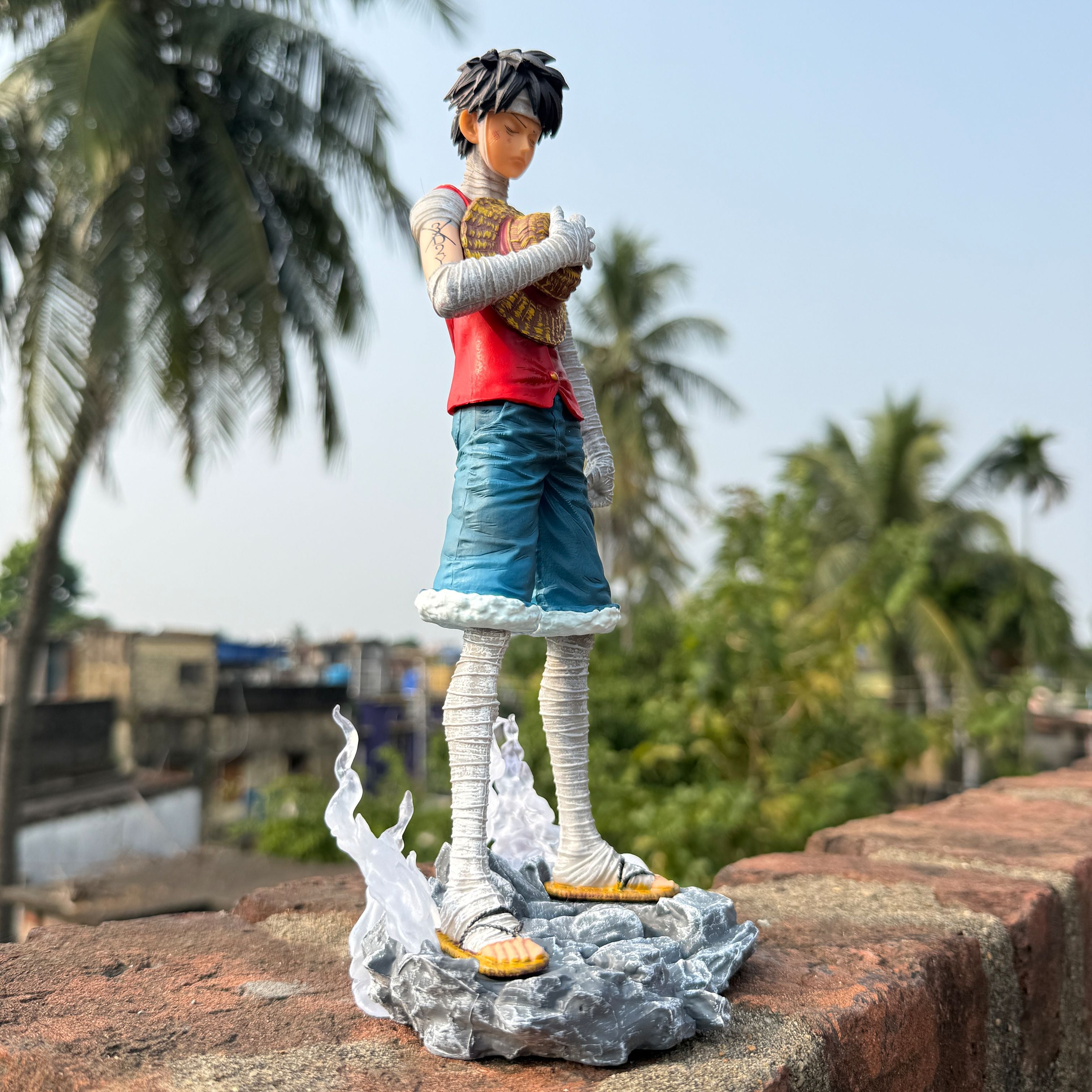 One Piece Monkey D. Luffy Post-Marineford Bandaged Version [27 CM] PVC Action figure || ONE PIECE