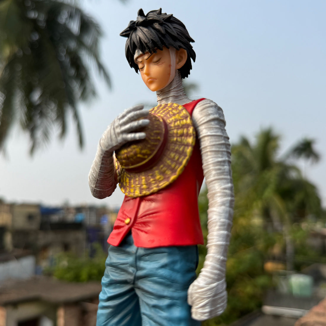 One Piece Monkey D. Luffy Post-Marineford Bandaged Version [27 CM] PVC Action figure || ONE PIECE