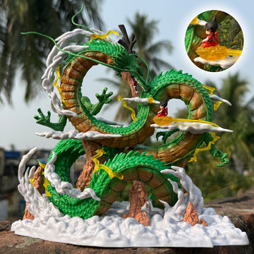 Dragon Ball Z Super Shenron & Son Goku Epic Collectible (Green) [22 CM] PVC Action figure || DRAGON BALL Z