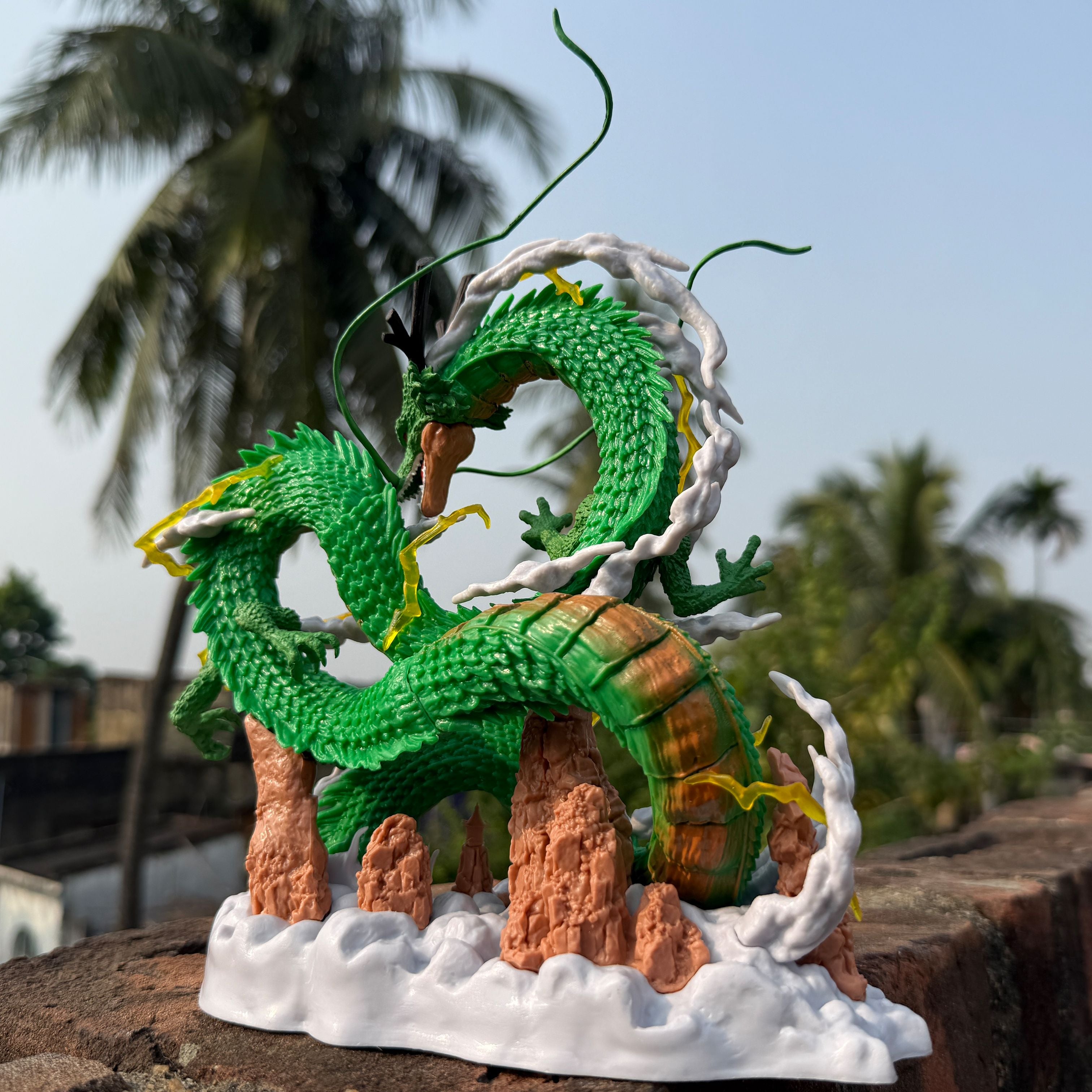 Dragon Ball Z Super Shenron & Son Goku Epic Collectible (Green) [22 CM] PVC Action figure || DRAGON BALL Z