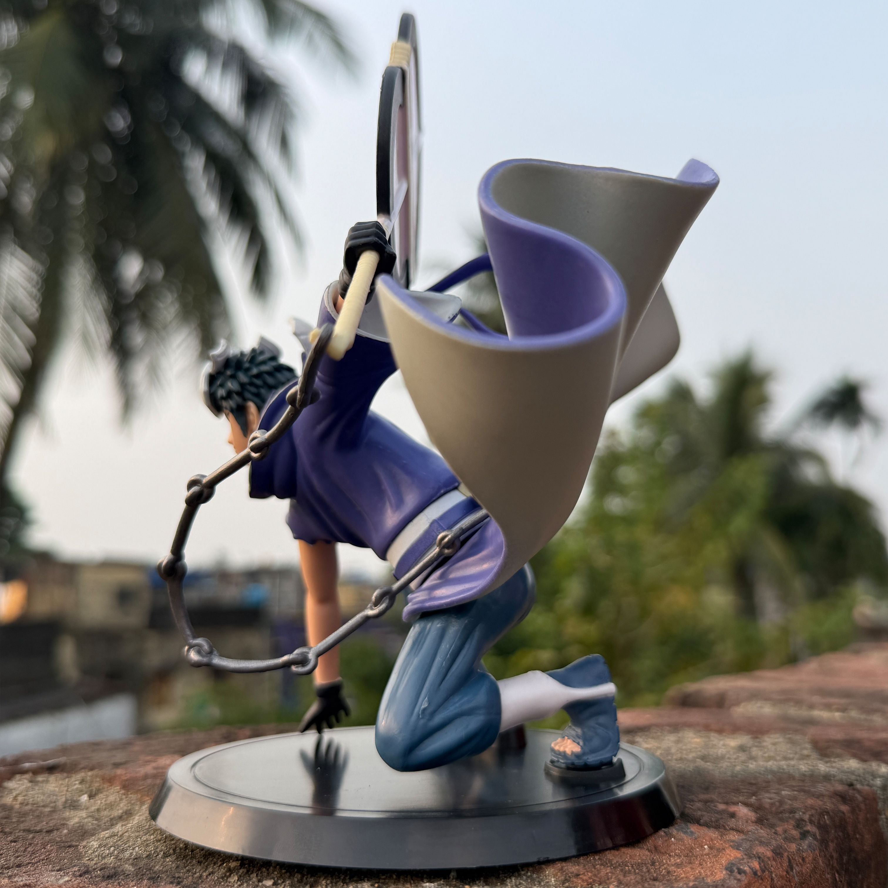 Naruto Shippuden Obito Uchiha Figure with Gunbai War Fan & Chain PVC Action figure || NARUTO