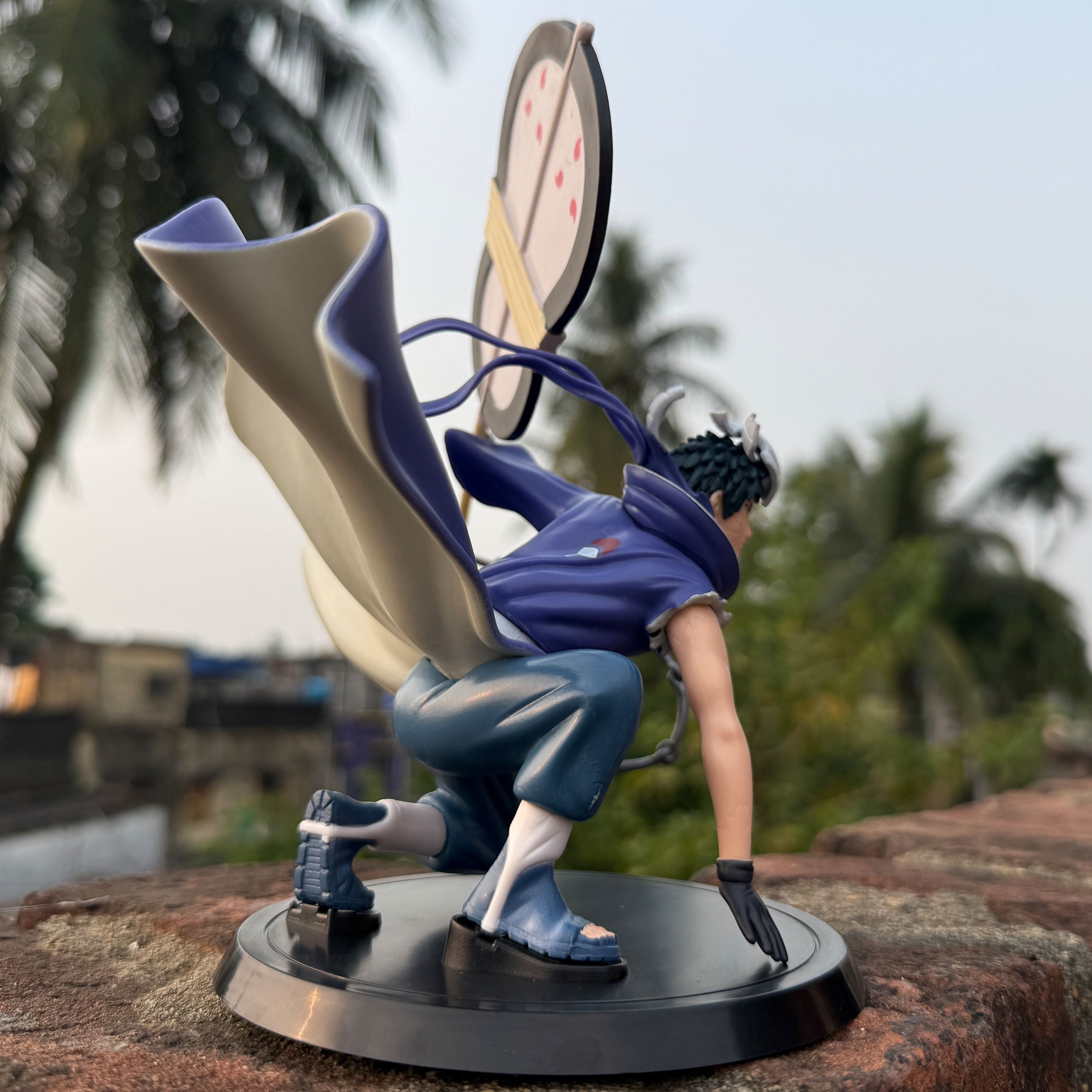 Naruto Shippuden Obito Uchiha Figure with Gunbai War Fan & Chain PVC Action figure || NARUTO