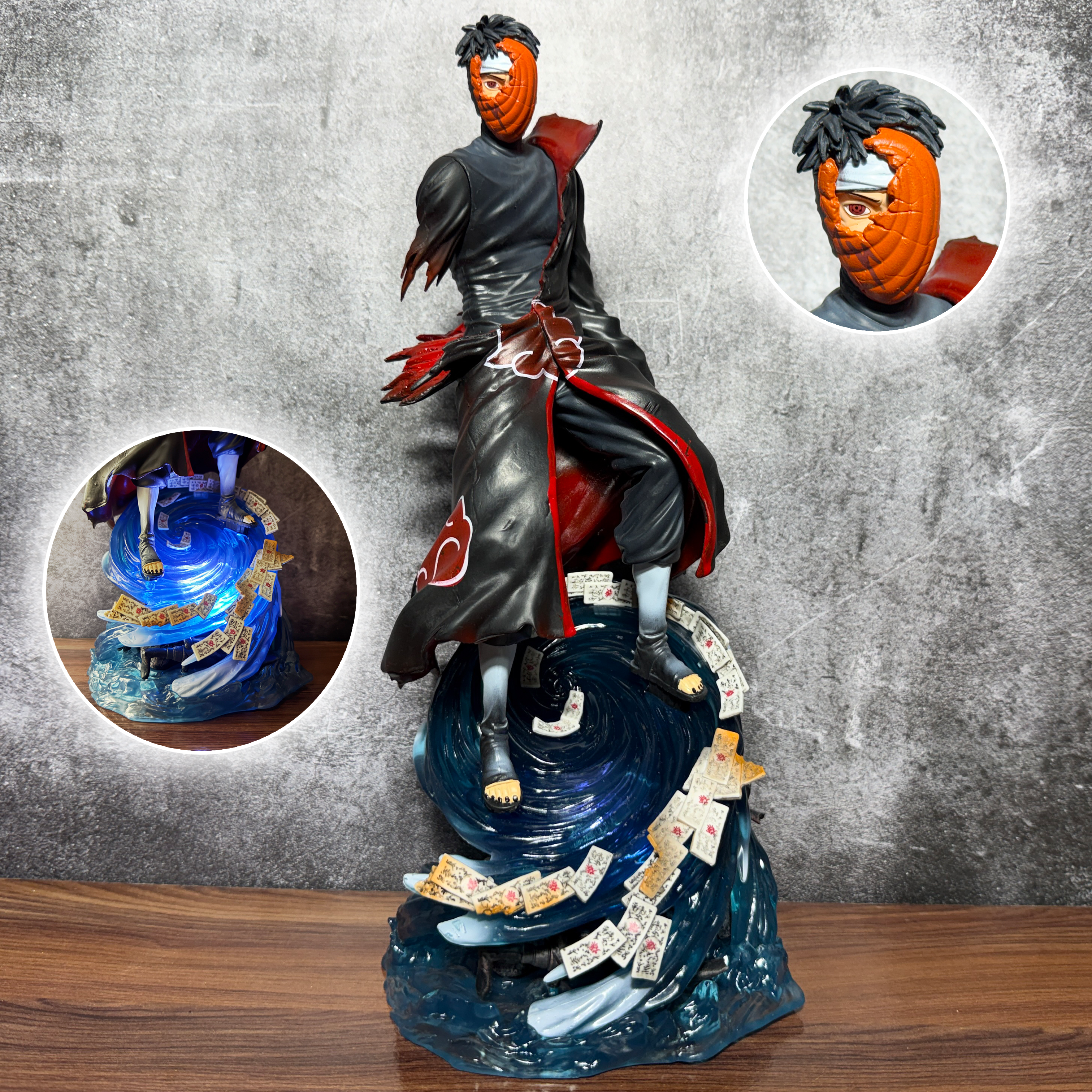Naruto Shippuden Premium Collectible Obito Uchiha Akatsuki LED Action Figure [36 CM] PVC Action figure || NARUTO