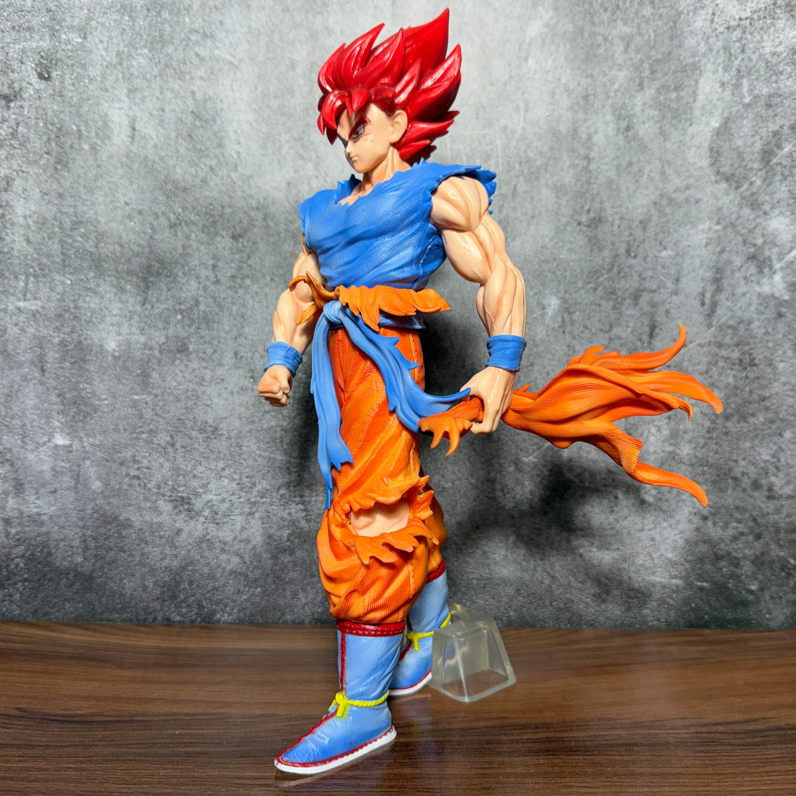 Dragon Ball Z Super Super Saiyan God Goku With Red Hair Iconic Action Figure [33 CM] PVC Action figure || DRAGON BALL Z