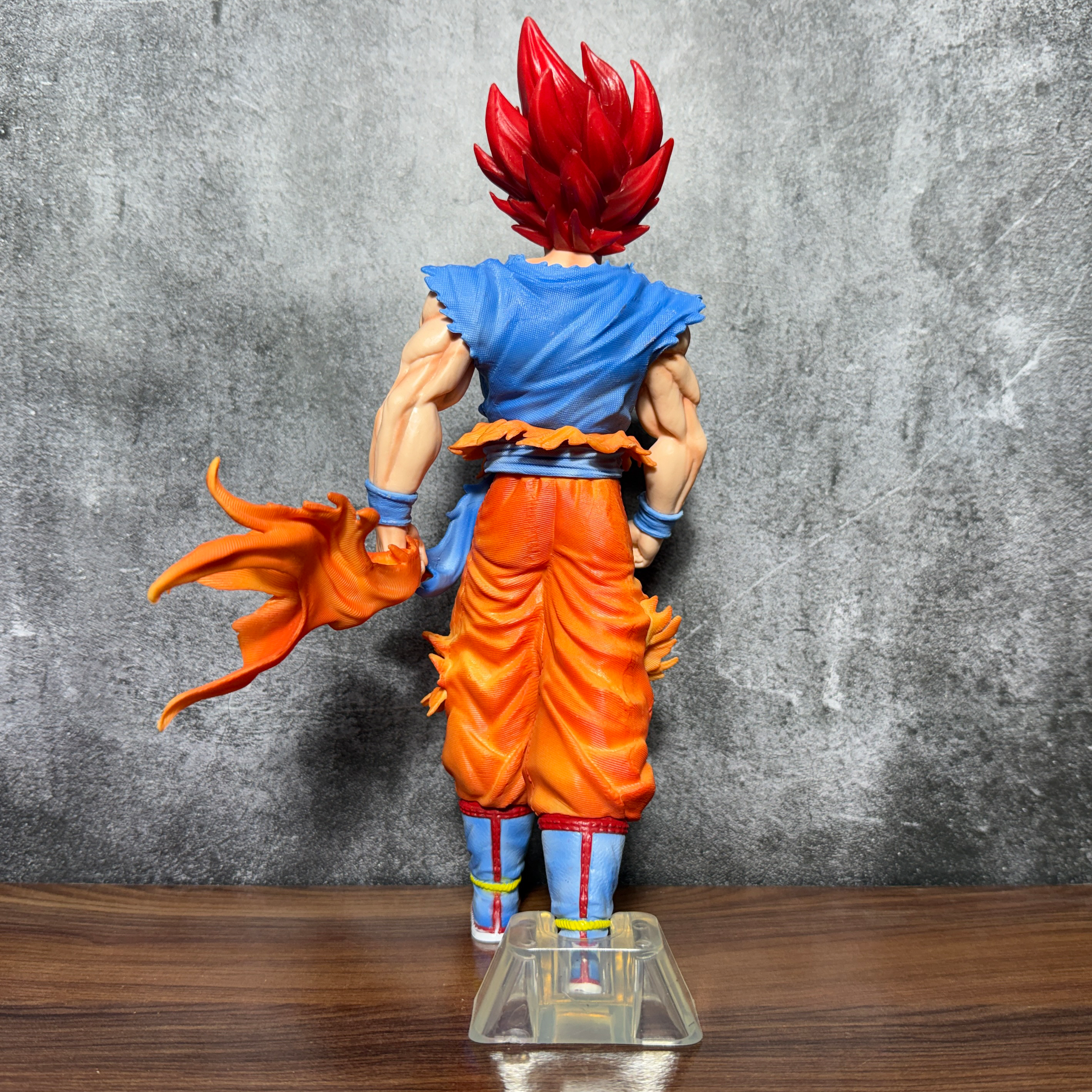 Dragon Ball Z Super Super Saiyan God Goku With Red Hair Iconic Action Figure [33 CM] PVC Action figure || DRAGON BALL Z