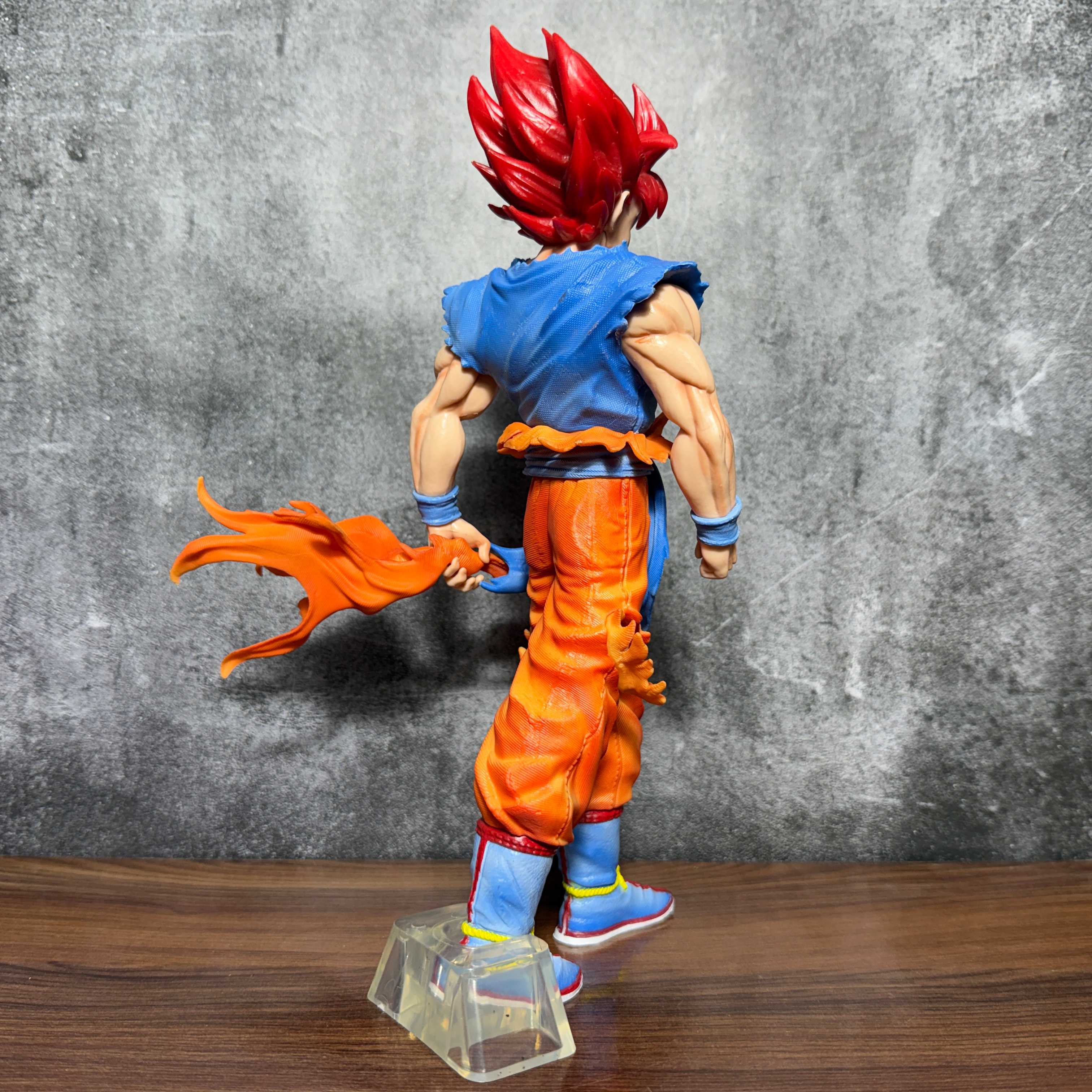 Dragon Ball Z Super Super Saiyan God Goku With Red Hair Iconic Action Figure [33 CM] PVC Action figure || DRAGON BALL Z