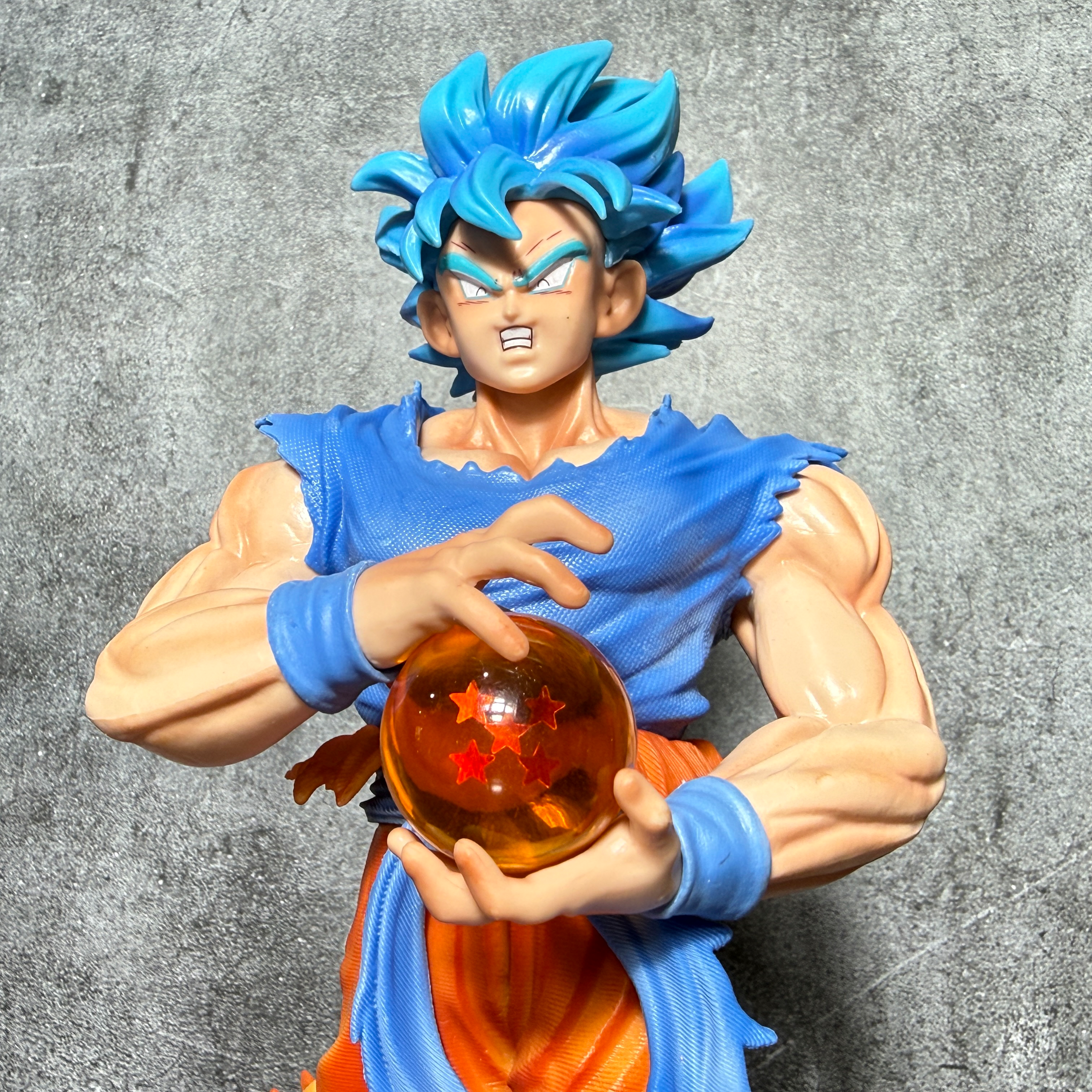 Dragon Ball Super Son Goku Super Saiyan Blue SSJ With 4-Star Dragon Ball Action Figure [33 CM] PVC Action figure || DRAGON BALL Z