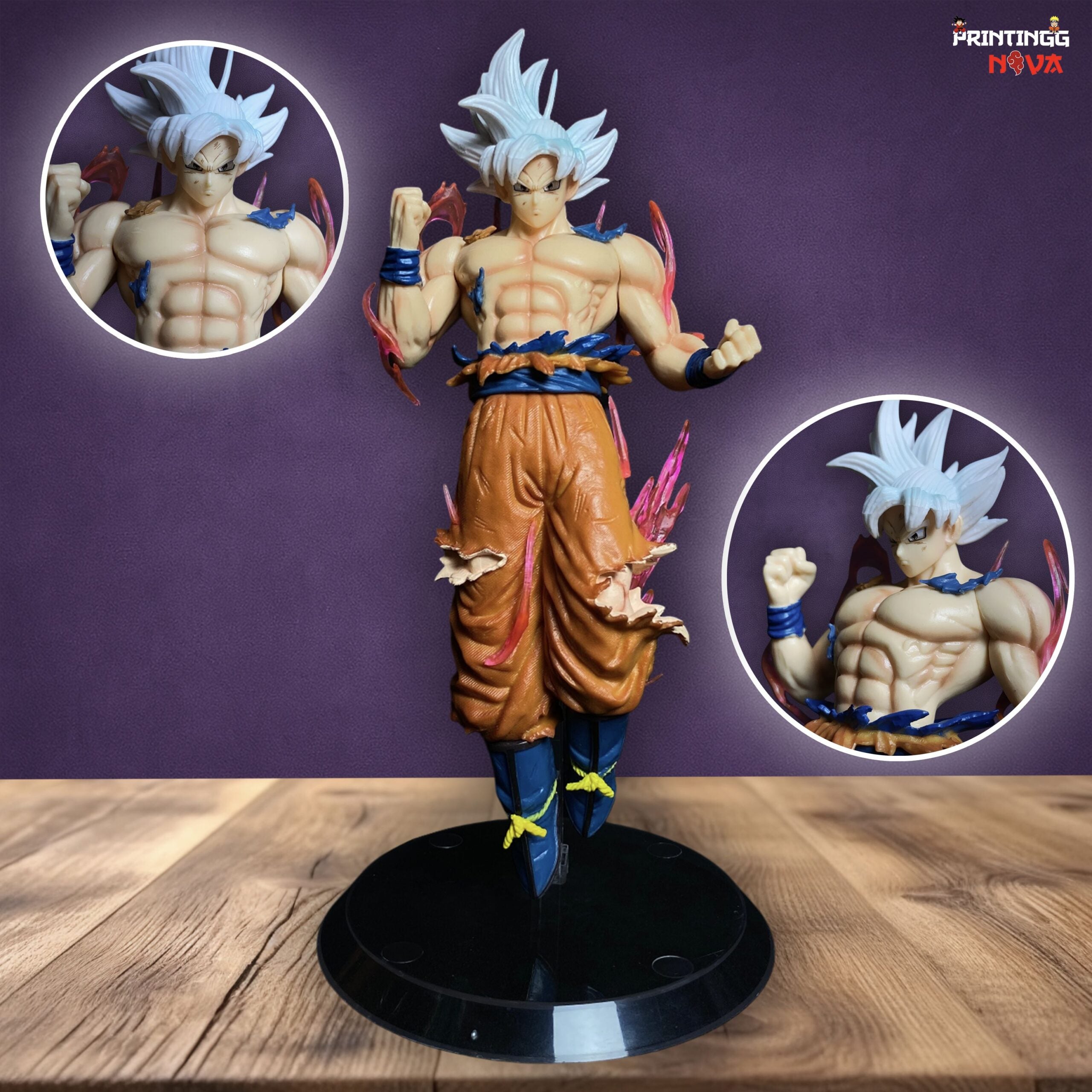 Dragon Ball Z Goku Action Figure Ultra Instinct With White PVC Action figure [22cm] || DRAGON BALL Z