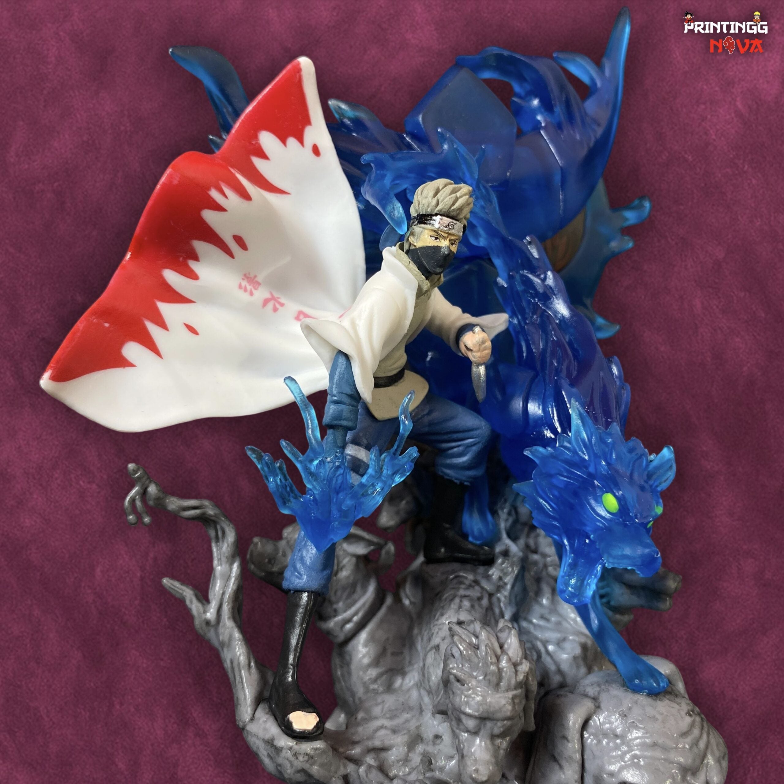 Kakashi Hatake With Ninja Dogs Premium PVC Action figure [23cm] || NARUTO