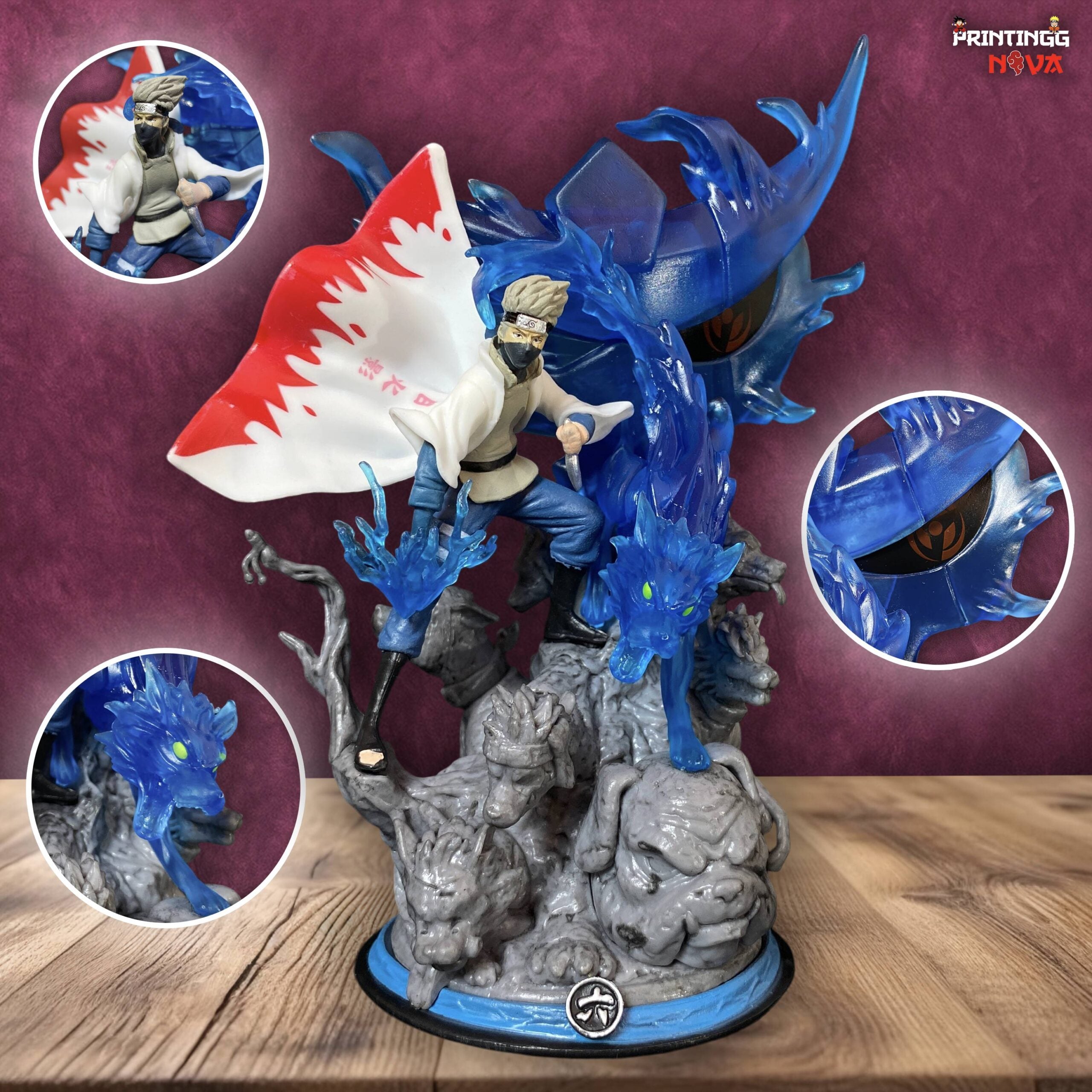 Kakashi Hatake With Ninja Dogs Premium PVC Action figure [23cm] || NARUTO