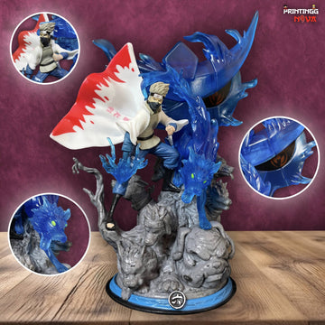 Kakashi Hatake With Ninja Dogs Premium PVC Action figure [23cm] || NARUTO
