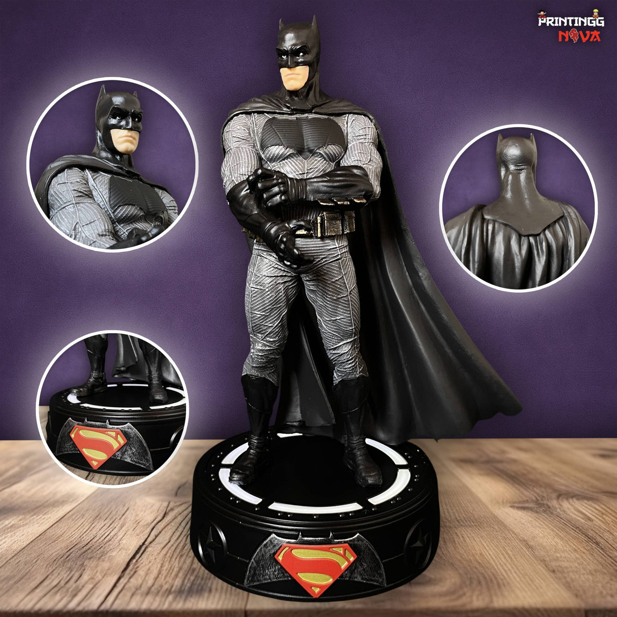 Batman Led Zeppelin DC Batman LED Base Justice League Limited Edition PVC Action figure [2 ...