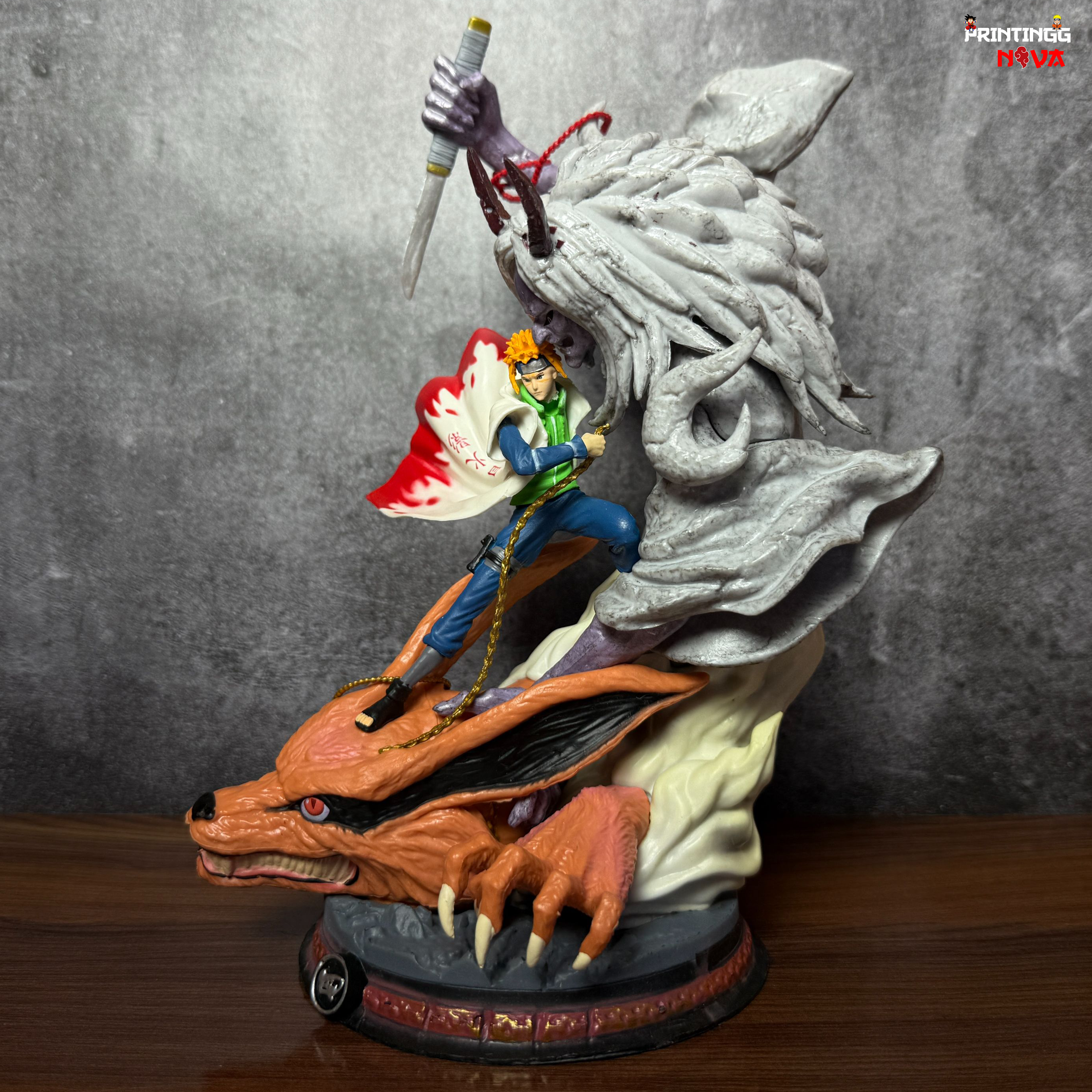 Naruto Minato Namikaze vs Kurama battle Premium PVC Action figure [28cm] || NARUTO