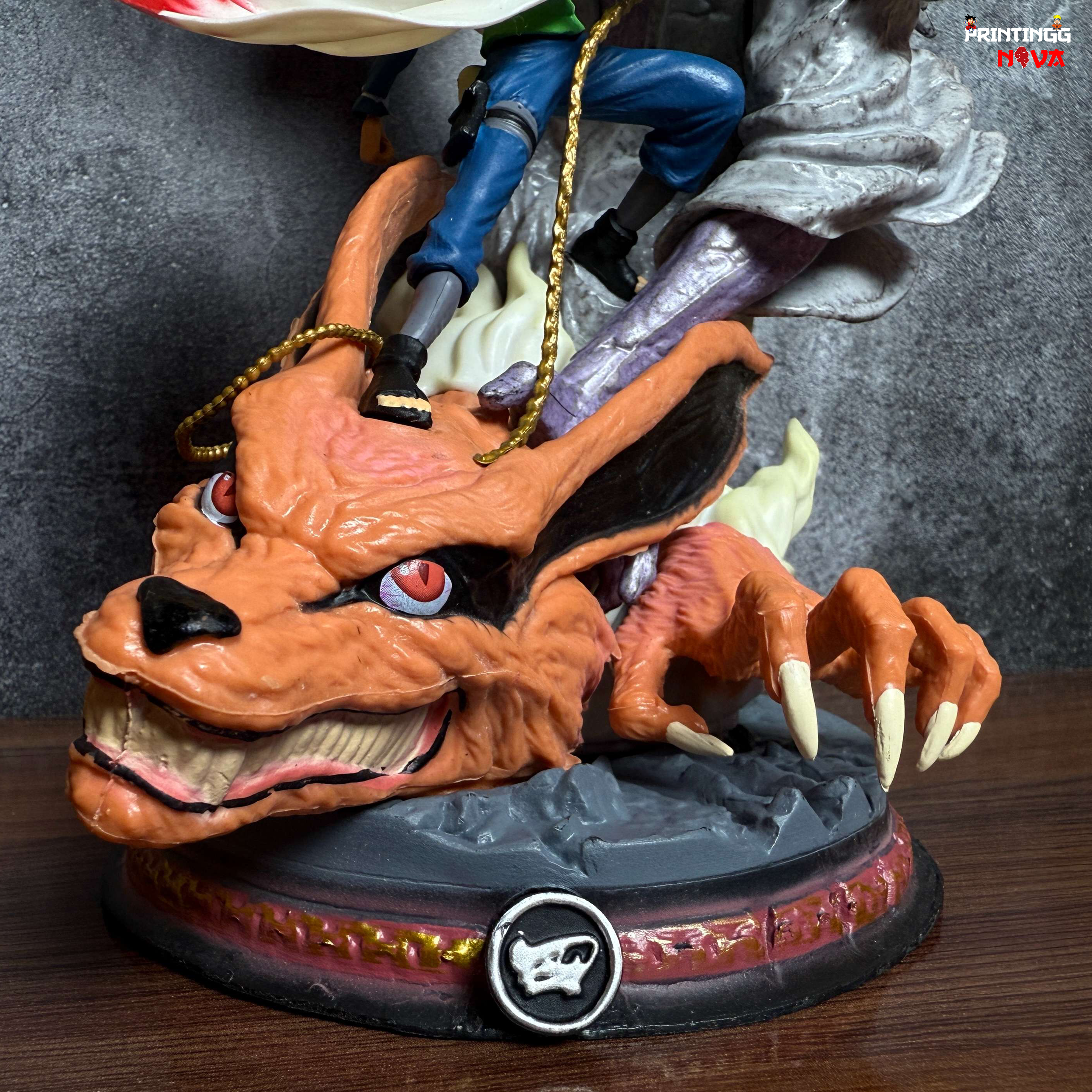 Naruto Minato Namikaze vs Kurama battle Premium PVC Action figure [28cm] || NARUTO