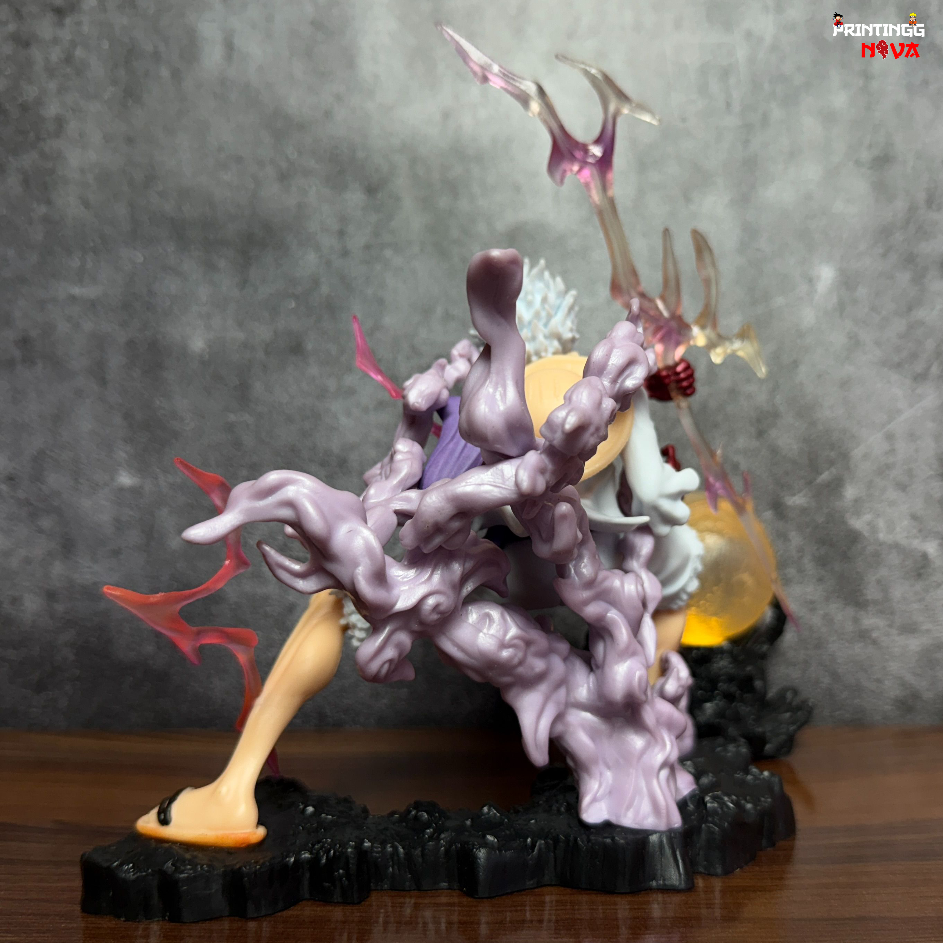 One Piece Luffy Gear 5 with onigashima LED lamp premium Action Figure || ONE PIECE