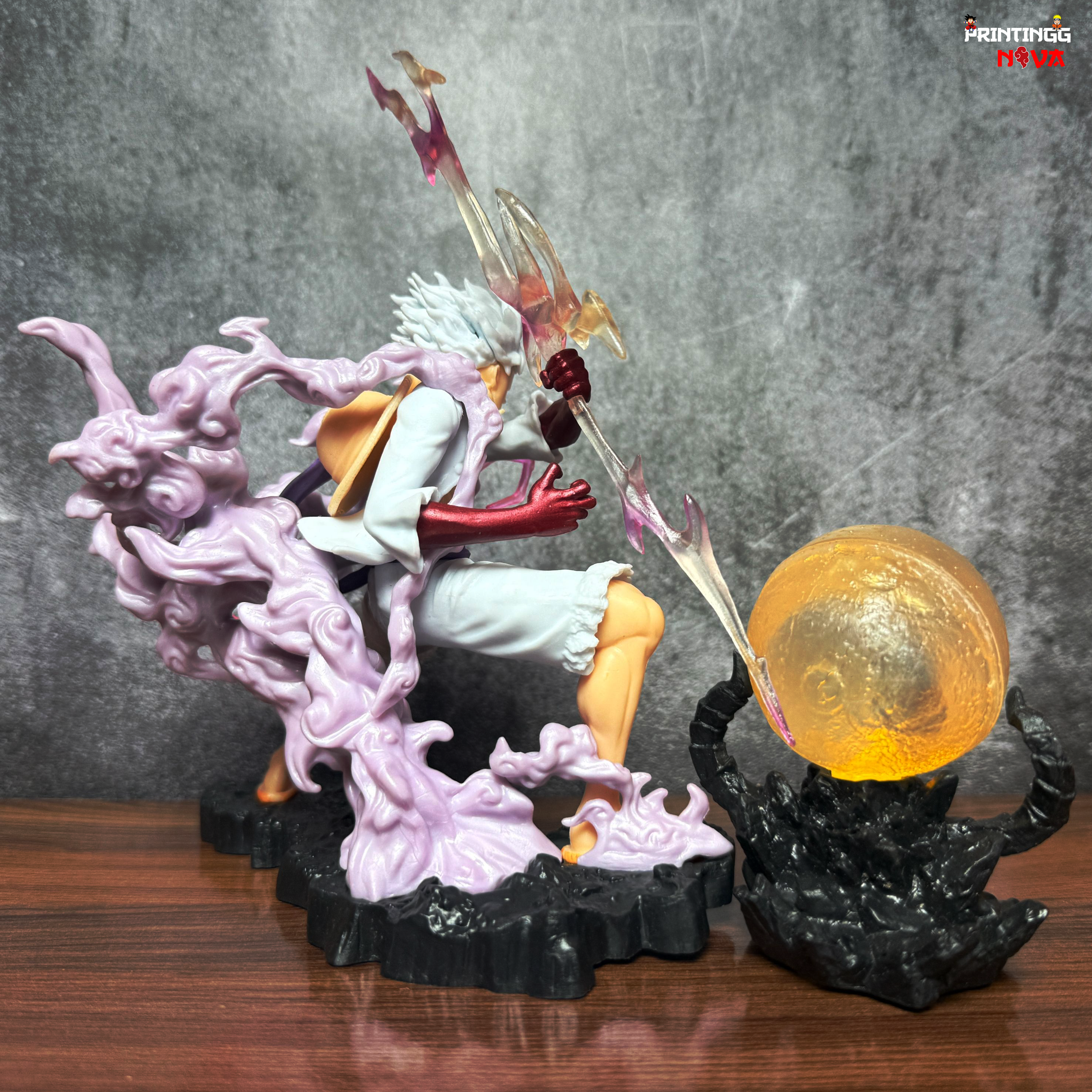 One Piece Luffy Gear 5 with onigashima LED lamp premium Action Figure || ONE PIECE