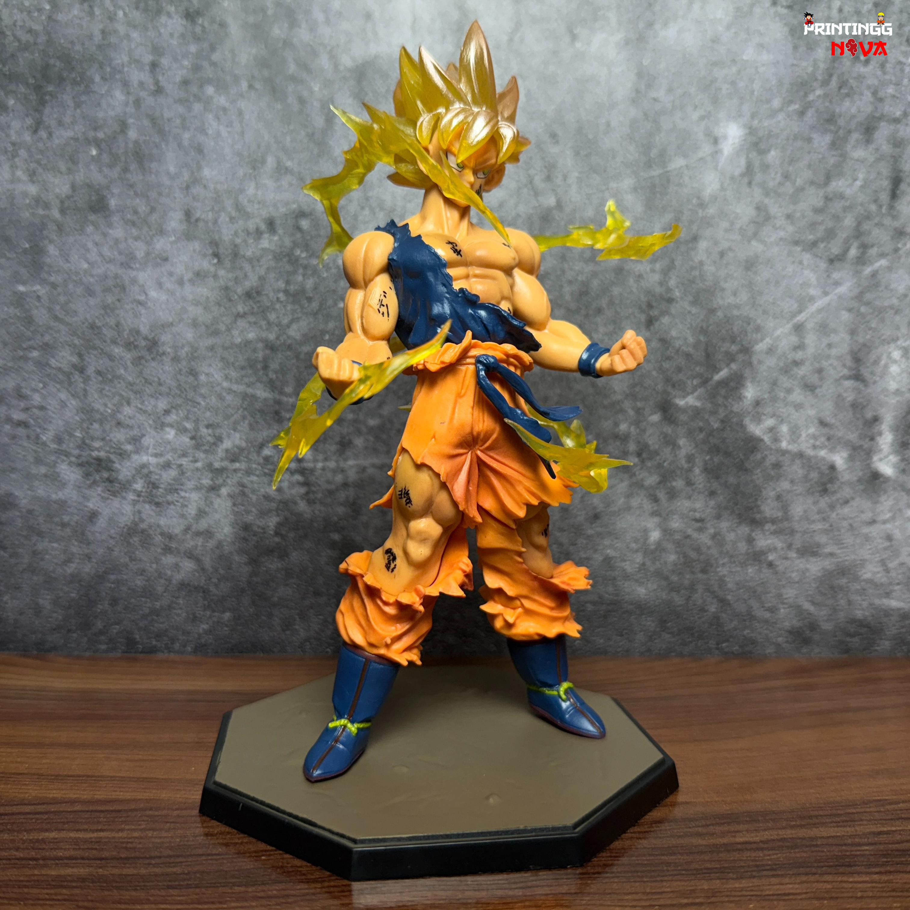 Dragon Ball Z Goku Standing With Flame Effects Action Figure [17cm] || DRAGON BALL Z
