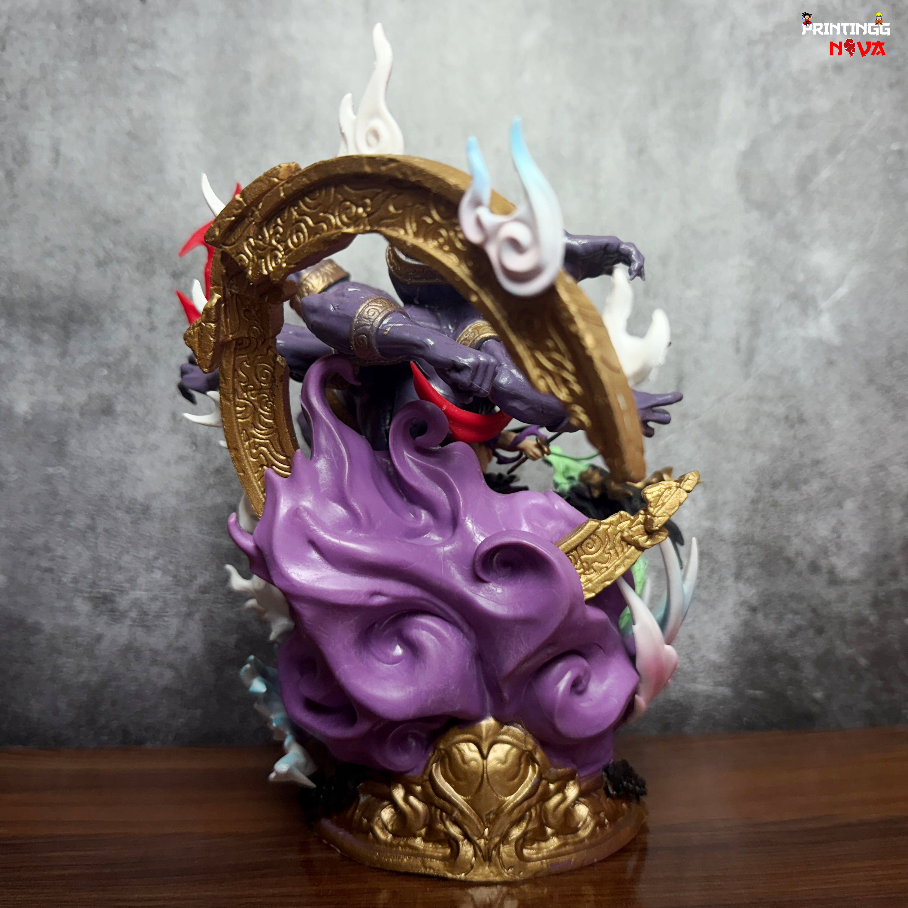 One Piece King Of Hell Roronoa Zoro With Double-Headed Premium PVC Anime Action figure [23 cm] || ONE PIECE