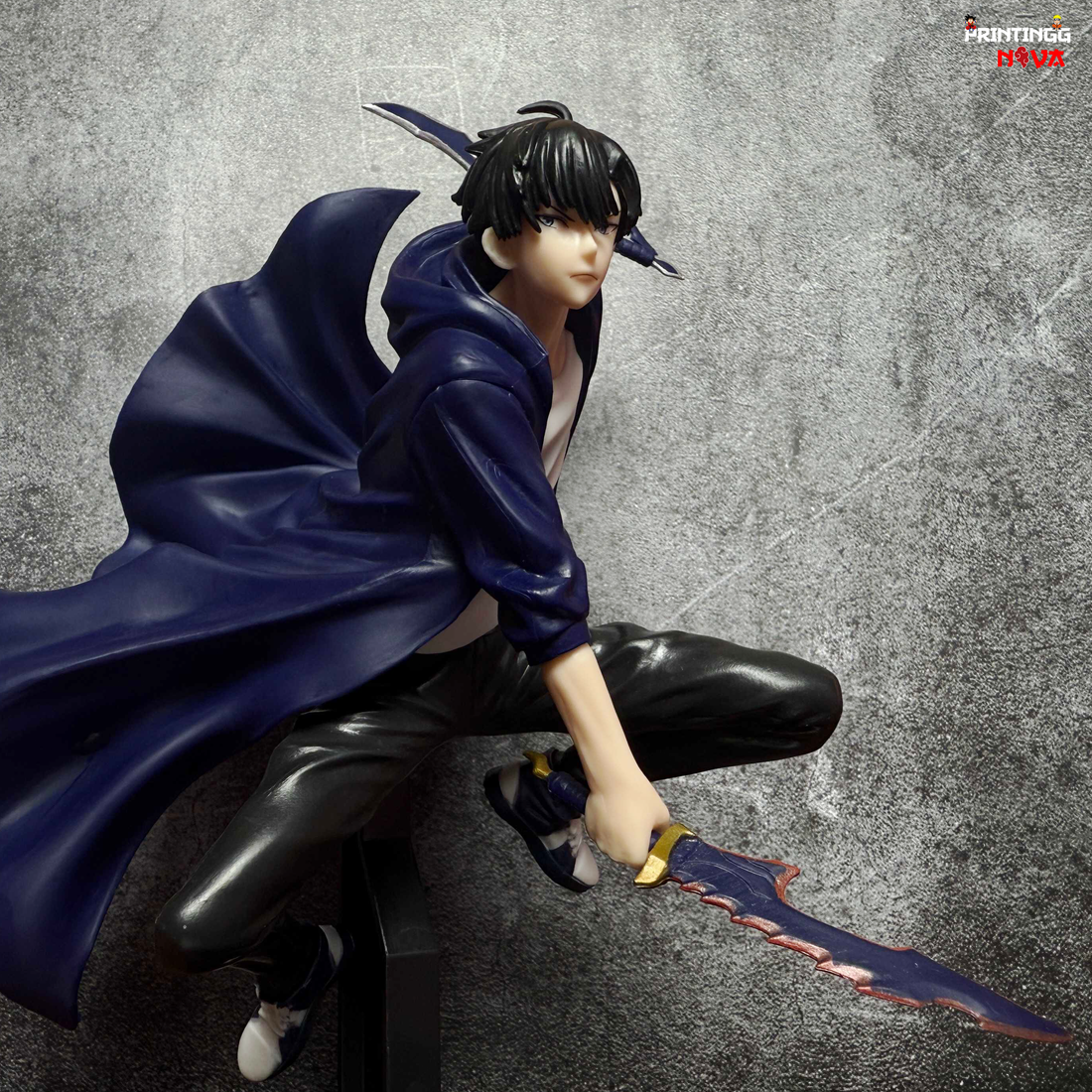 Solo Leveling Sung JinWoo With 2 Daggers Limited Edition PVC Anime Action figure [22 cm] || SOLO LEVELING