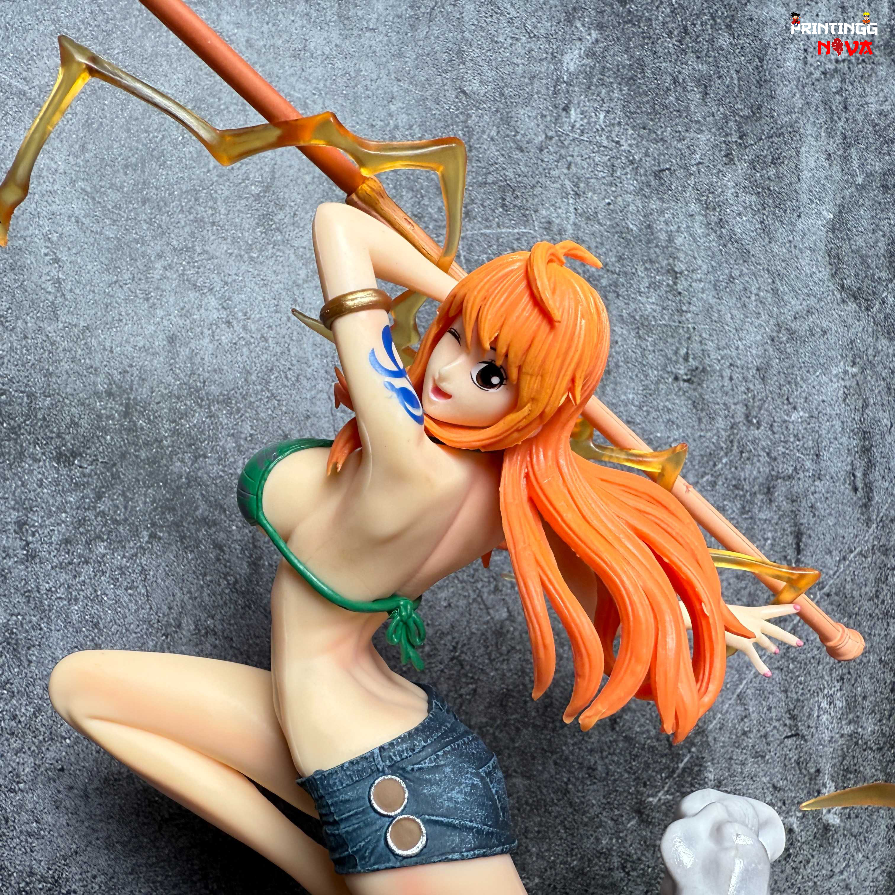 Nami Thunder bolt with Shorts Premium PVC Anime Action figure [29 cm] || ONE PIECE