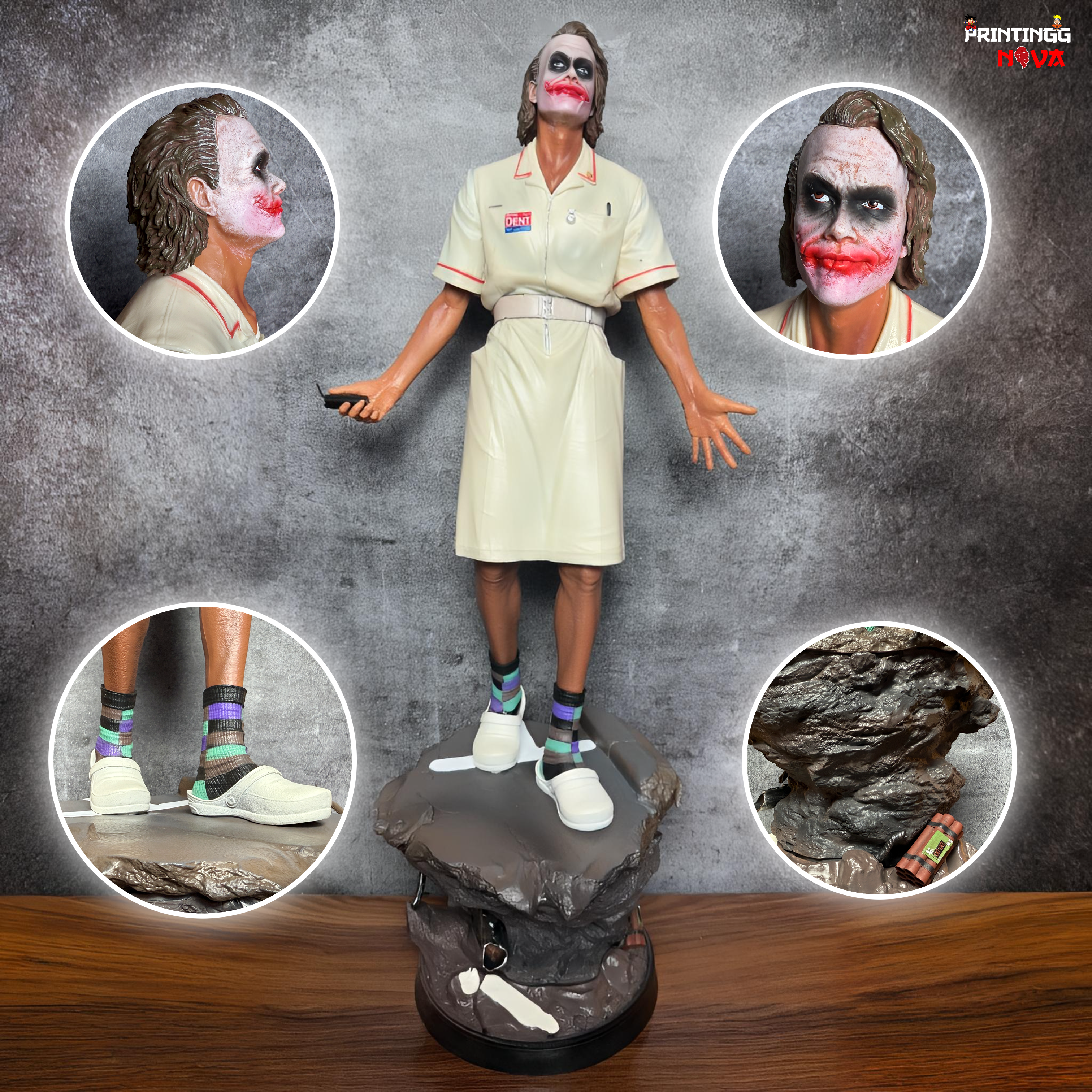 The Joker Nurse Dark Knight Action Figure 50cm Limited Edition Premium PVC Anime Action figure || DC