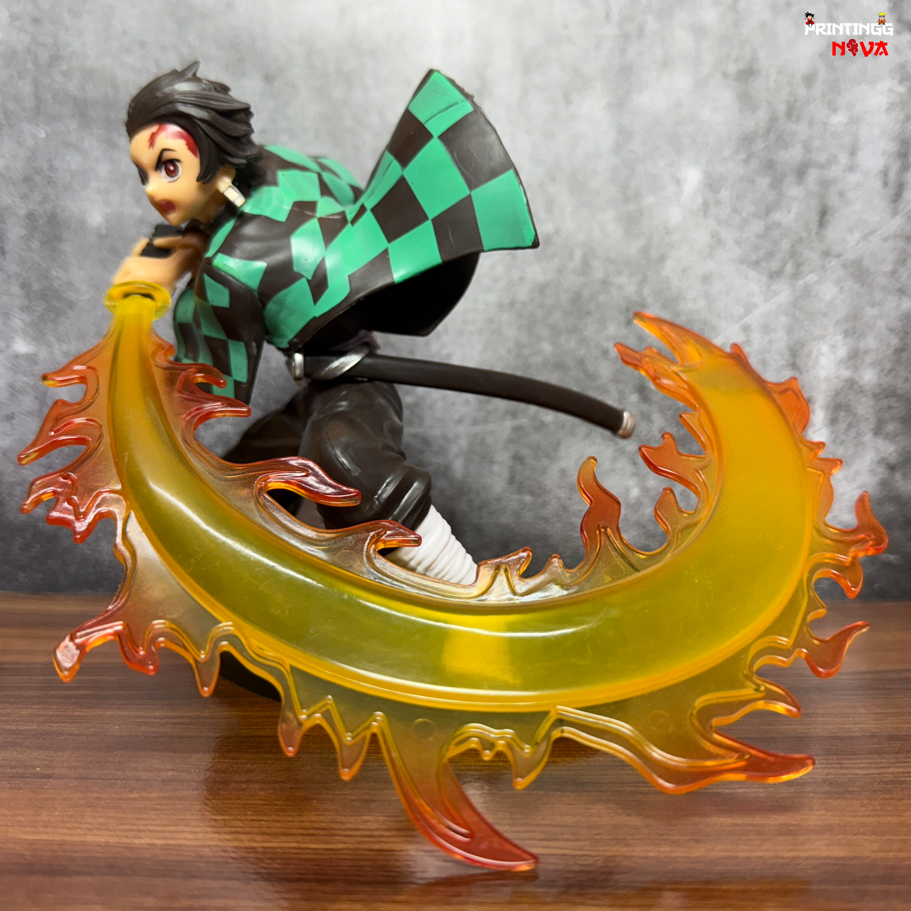 Tanjiro Kamado With Epic Fire Sword  [16 CM] PVC Anime Action figure || Demon Slayer
