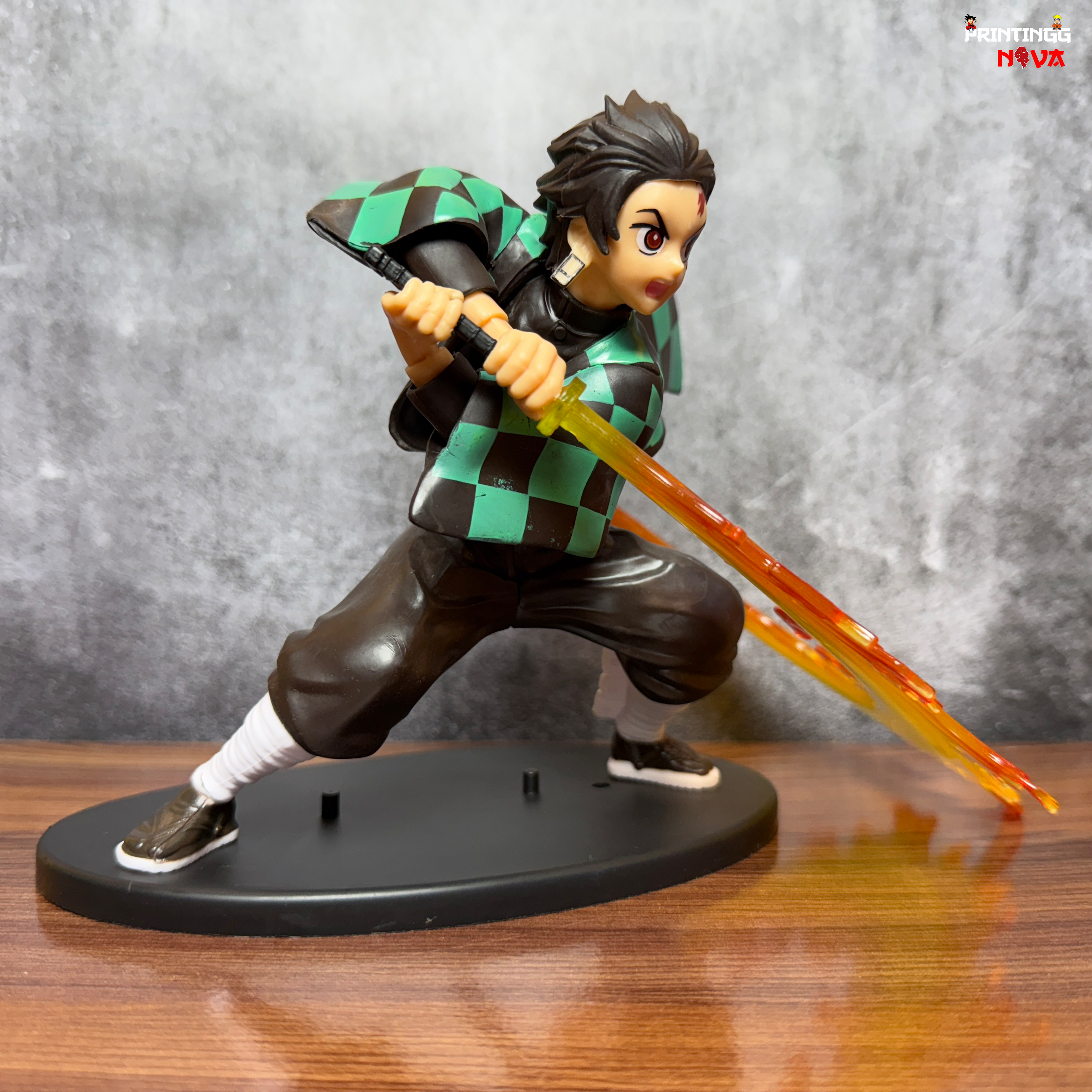 Tanjiro Kamado With Epic Fire Sword  [16 CM] PVC Anime Action figure || Demon Slayer