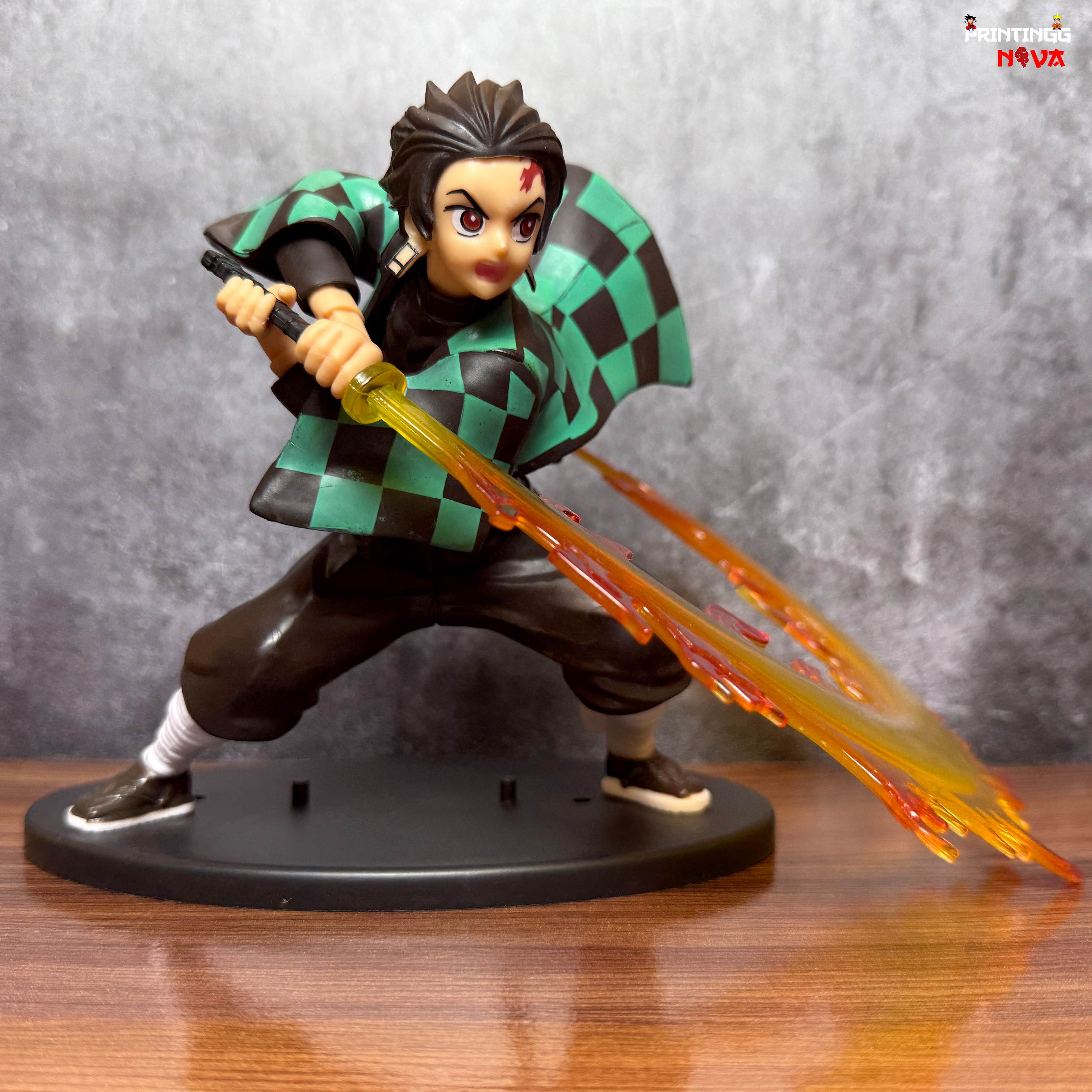 Tanjiro Kamado With Epic Fire Sword  [16 CM] PVC Anime Action figure || Demon Slayer