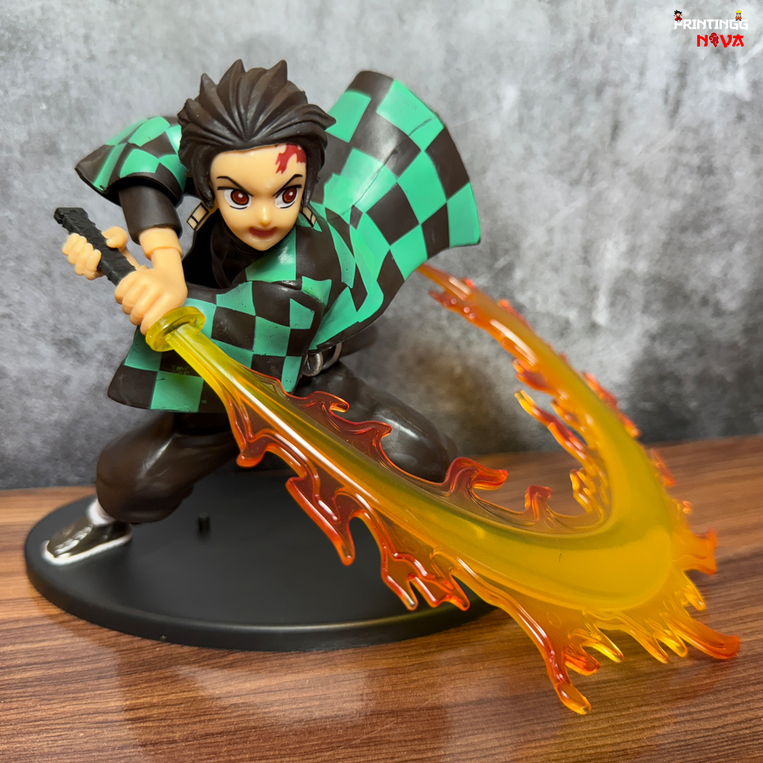 Tanjiro Kamado With Epic Fire Sword  [16 CM] PVC Anime Action figure || Demon Slayer