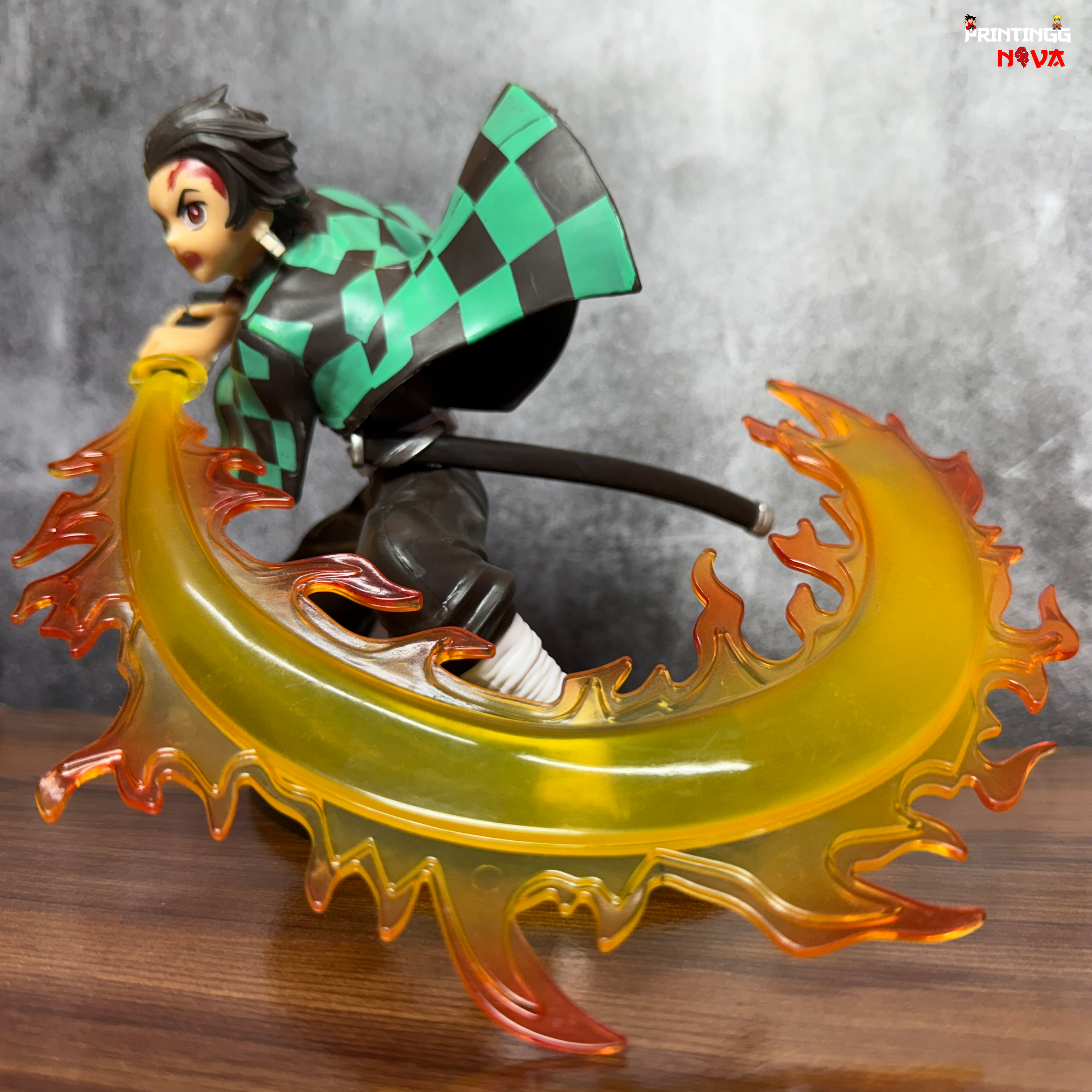 Tanjiro Kamado With Epic Fire Sword  [16 CM] PVC Anime Action figure || Demon Slayer