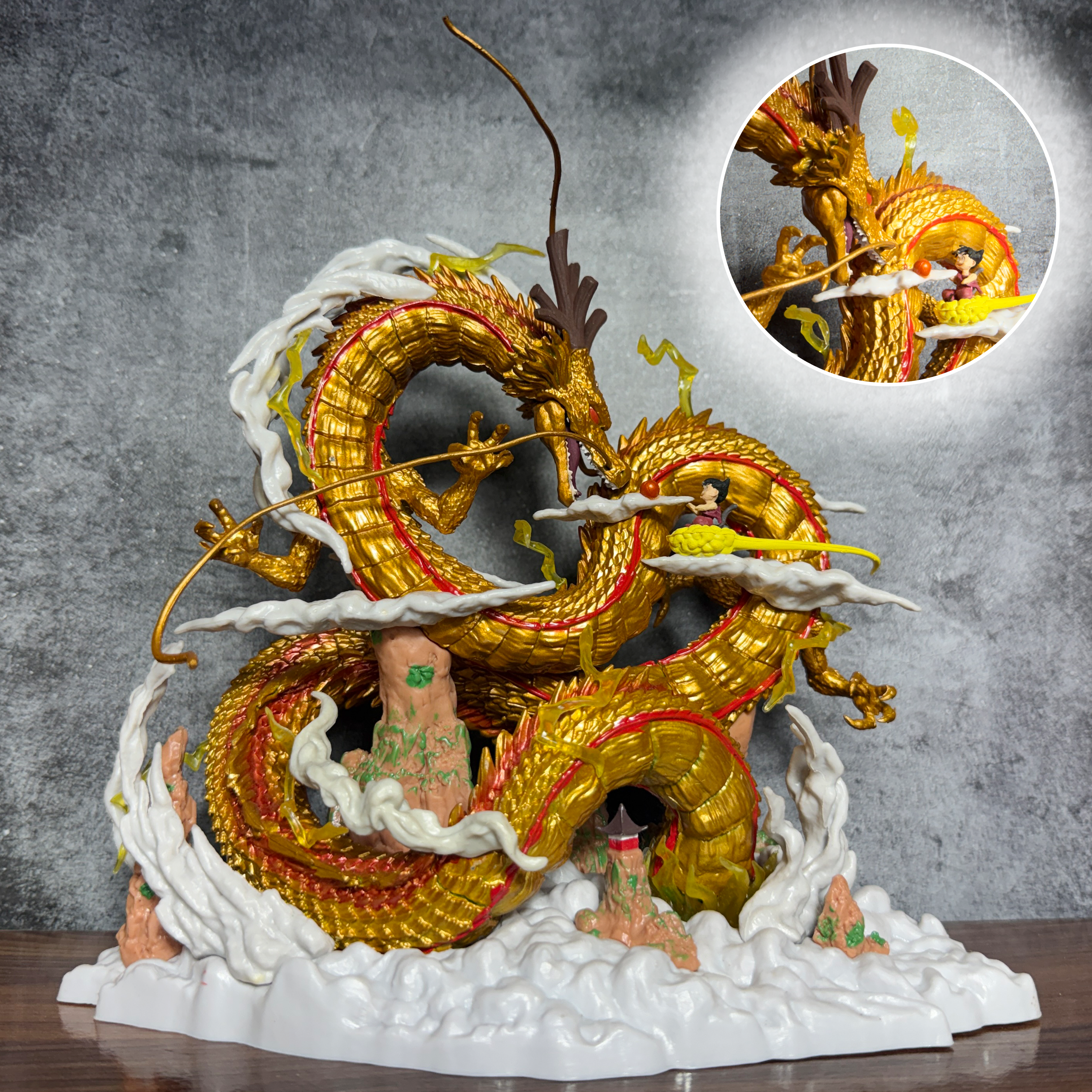 Dragon Ball Z Super Shenron & Son Goku Epic Collectible [22 CM] PVC Action figure || DRAGON BALL Z