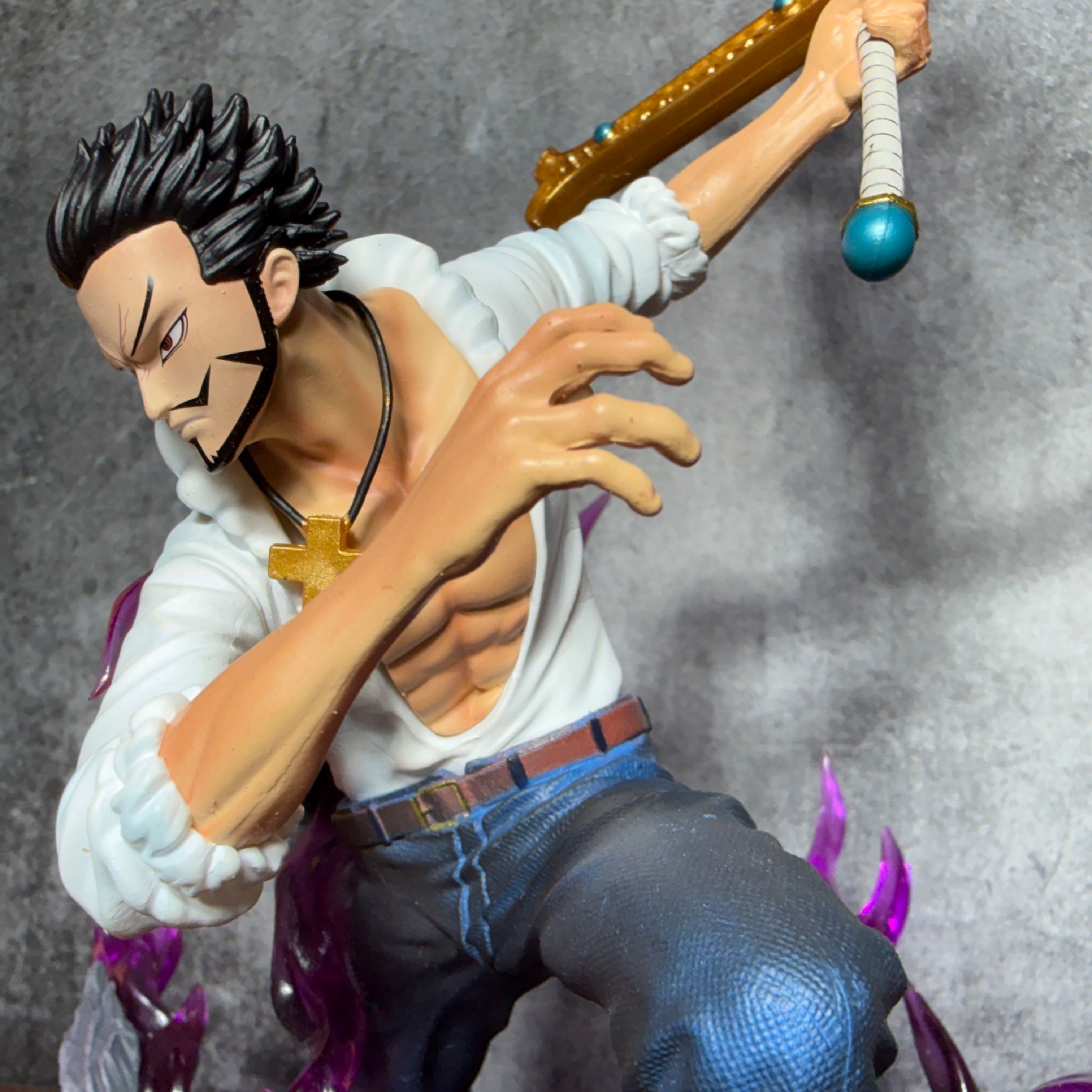 One Piece Dracule Mihawk World's Greatest Swordsman With Special Effect [35 CM] PVC Action figure || ONE PIECE