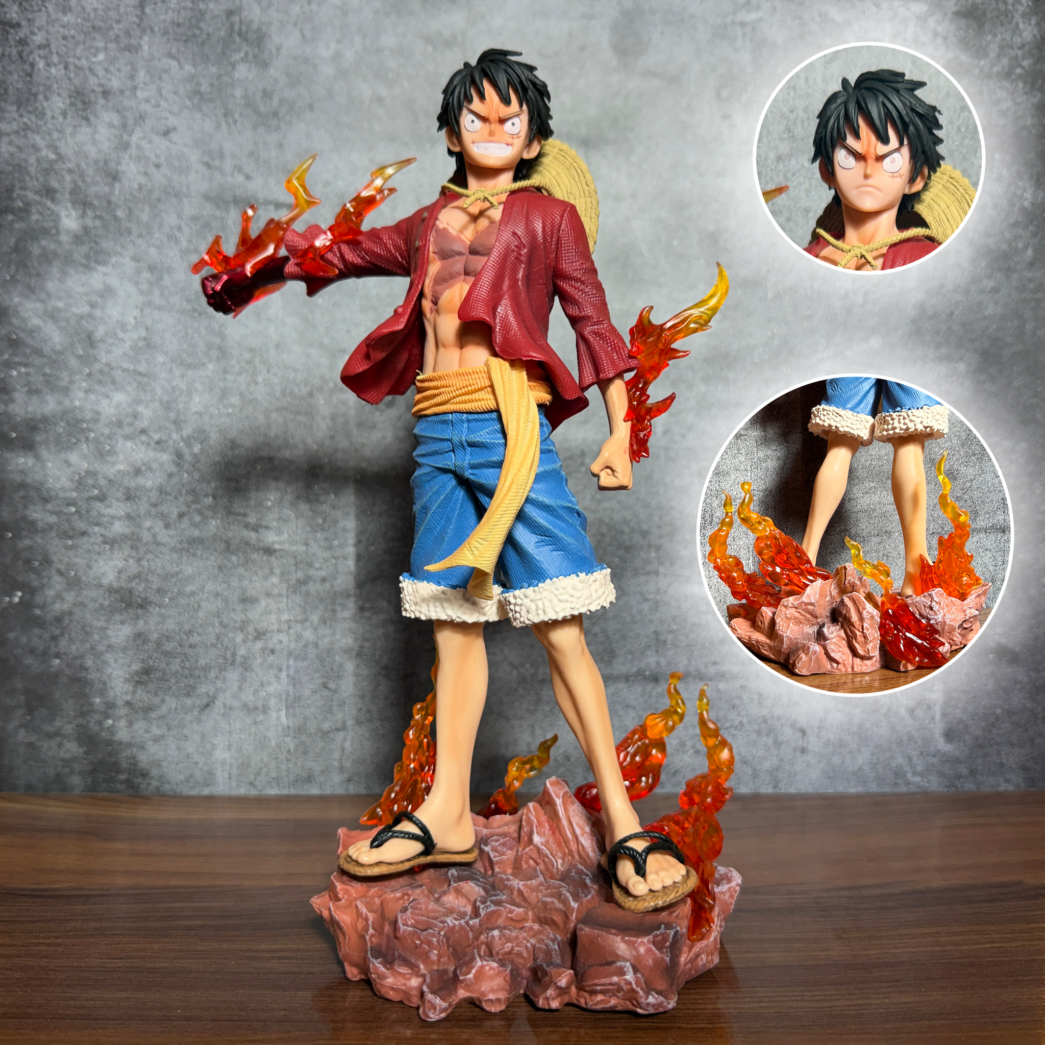 One Piece Luffy Gear 2 Action Figure with Dynamic Flame Effects Premium [26 CM] PVC Action figure || ONE PIECE