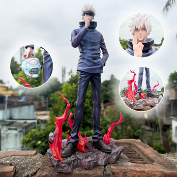 Jujutsu Kaisen Satoru Gojo Action Figure With 2 Changeable Heads And Base Limited Edition PVC Action figure [35 cm] || JUJUTSU KAISEN