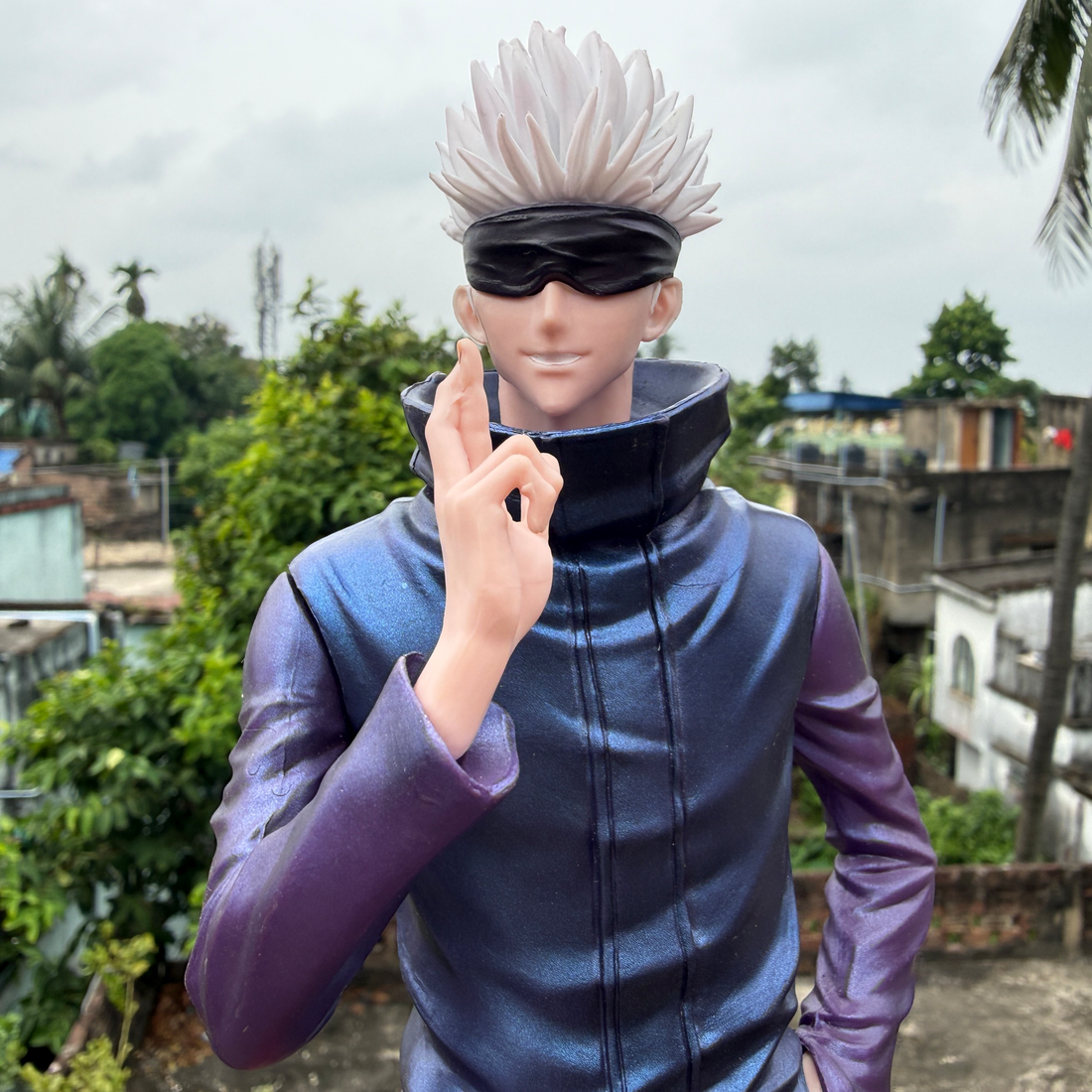 Jujutsu Kaisen Satoru Gojo Action Figure With 2 Changeable Heads And Base Limited Edition PVC Action figure [35 cm] || JUJUTSU KAISEN