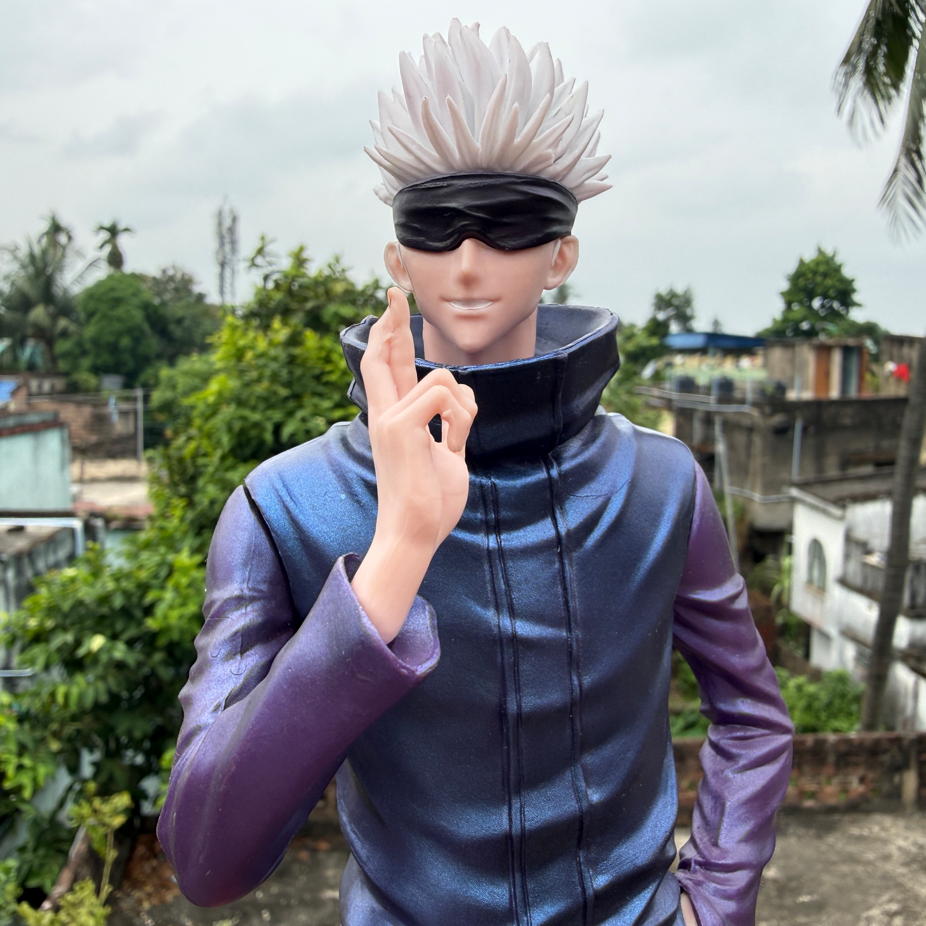 Jujutsu Kaisen Satoru Gojo Action Figure With 2 Changeable Heads And Base Limited Edition PVC Action figure [35 cm] || JUJUTSU KAISEN