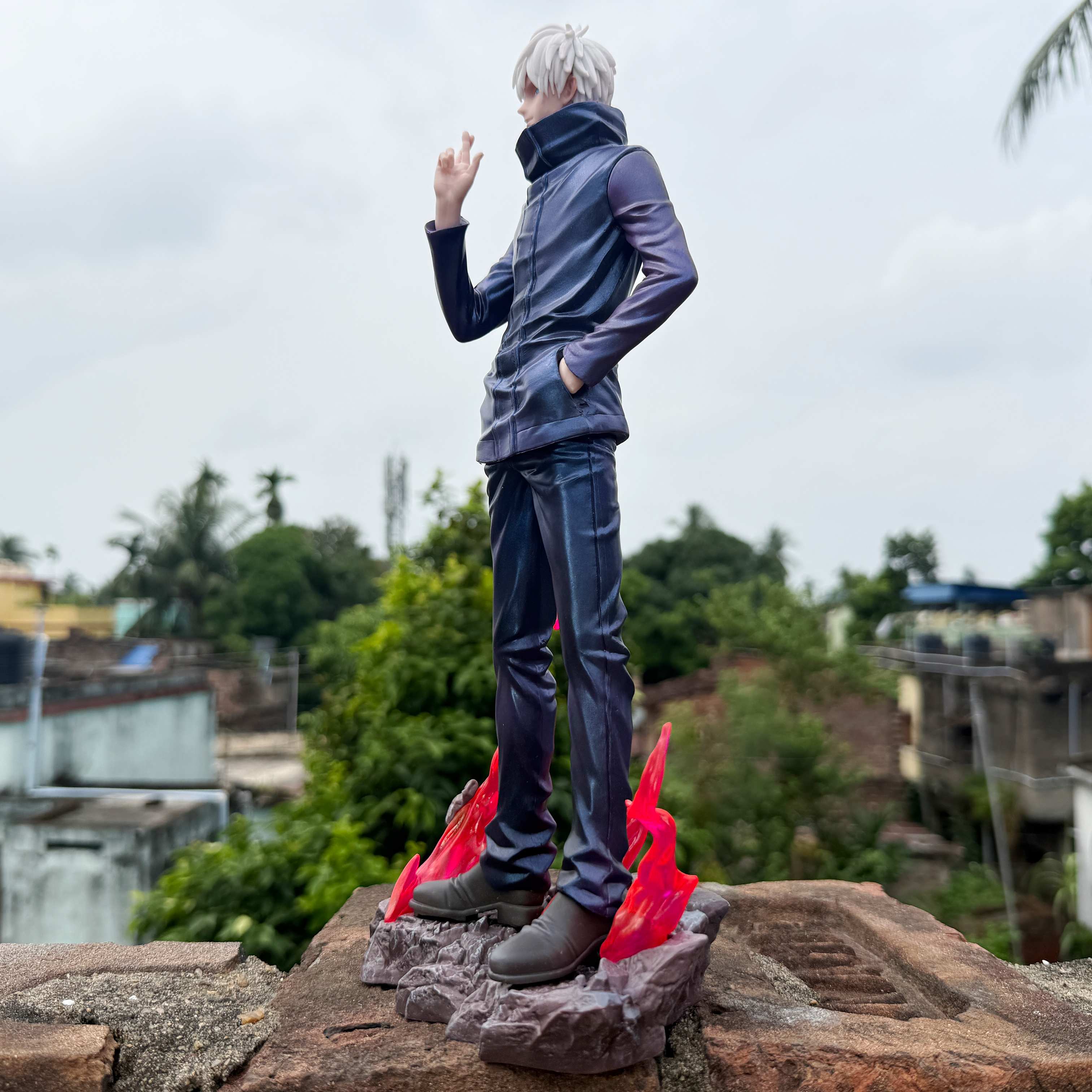 Jujutsu Kaisen Satoru Gojo Action Figure With 2 Changeable Heads And Base Limited Edition PVC Action figure [35 cm] || JUJUTSU KAISEN