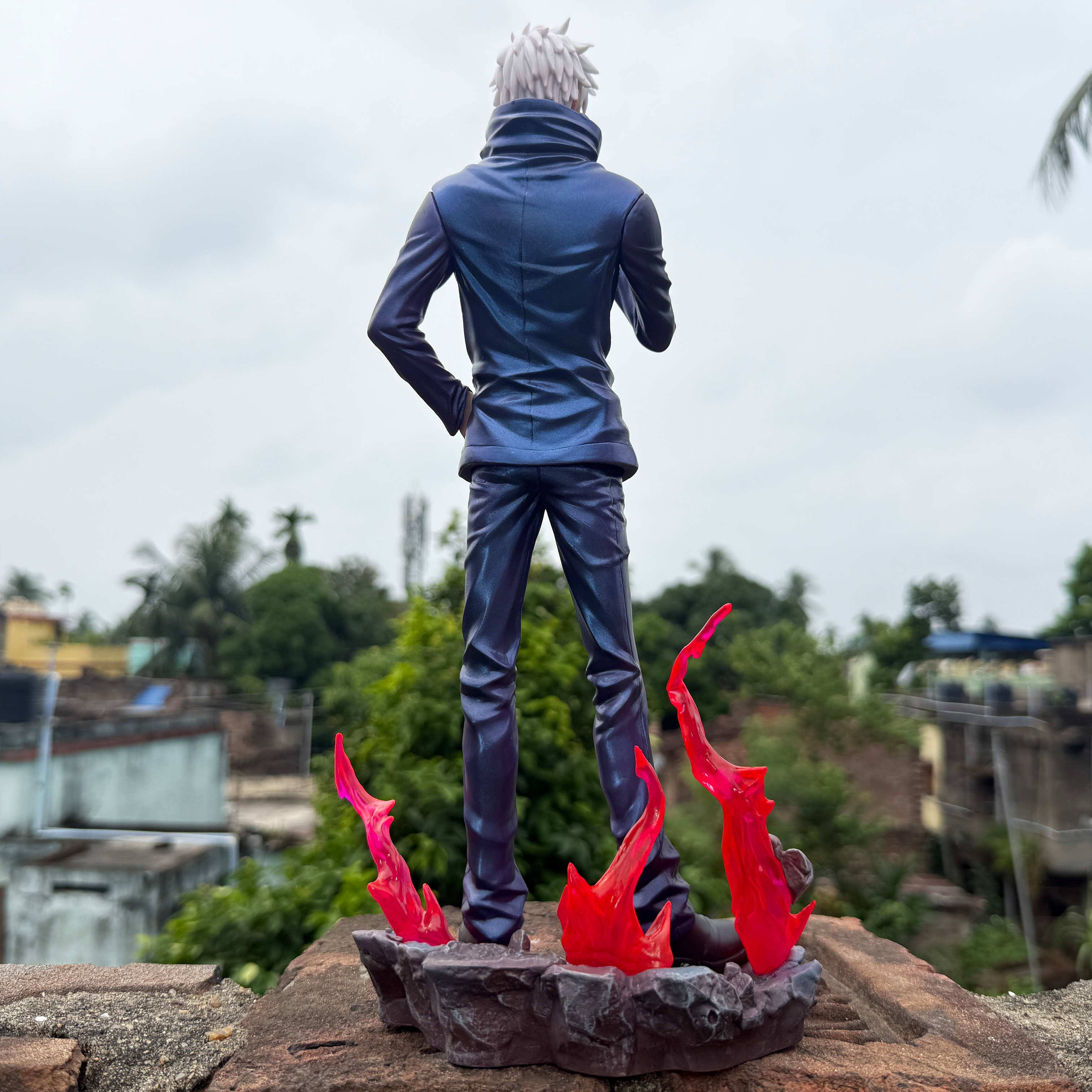 Jujutsu Kaisen Satoru Gojo Action Figure With 2 Changeable Heads And Base Limited Edition PVC Action figure [35 cm] || JUJUTSU KAISEN